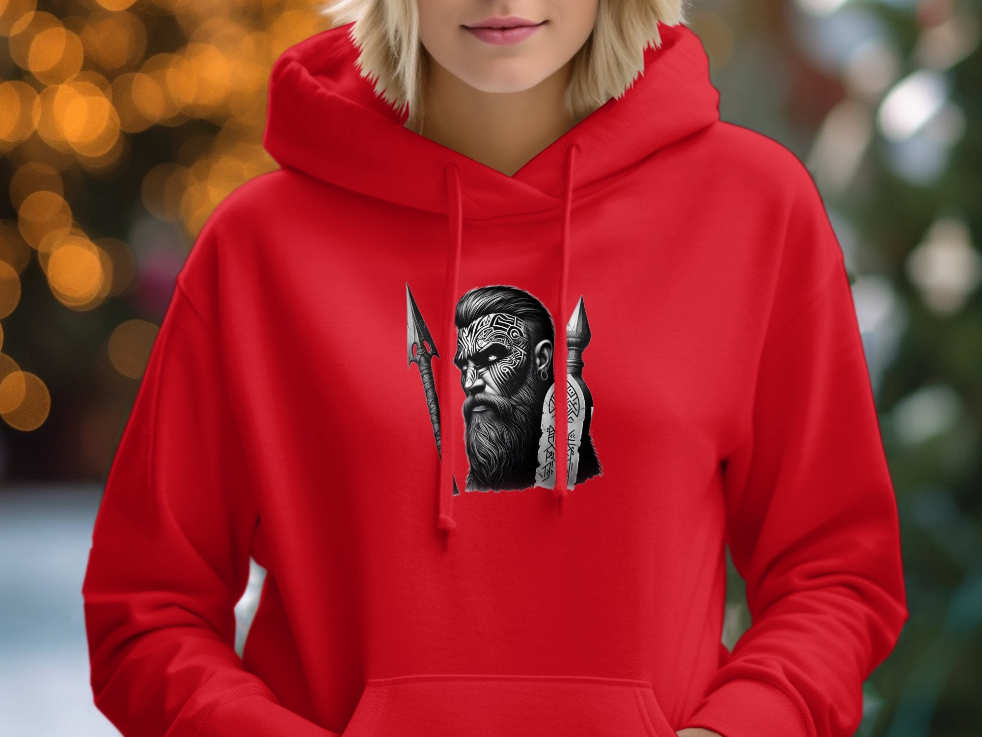 Viking Tenacity - Coloured Gildan Hoodie Realistic Norse Talisman Men Women Unisex Valhalla Tee Graphic Design