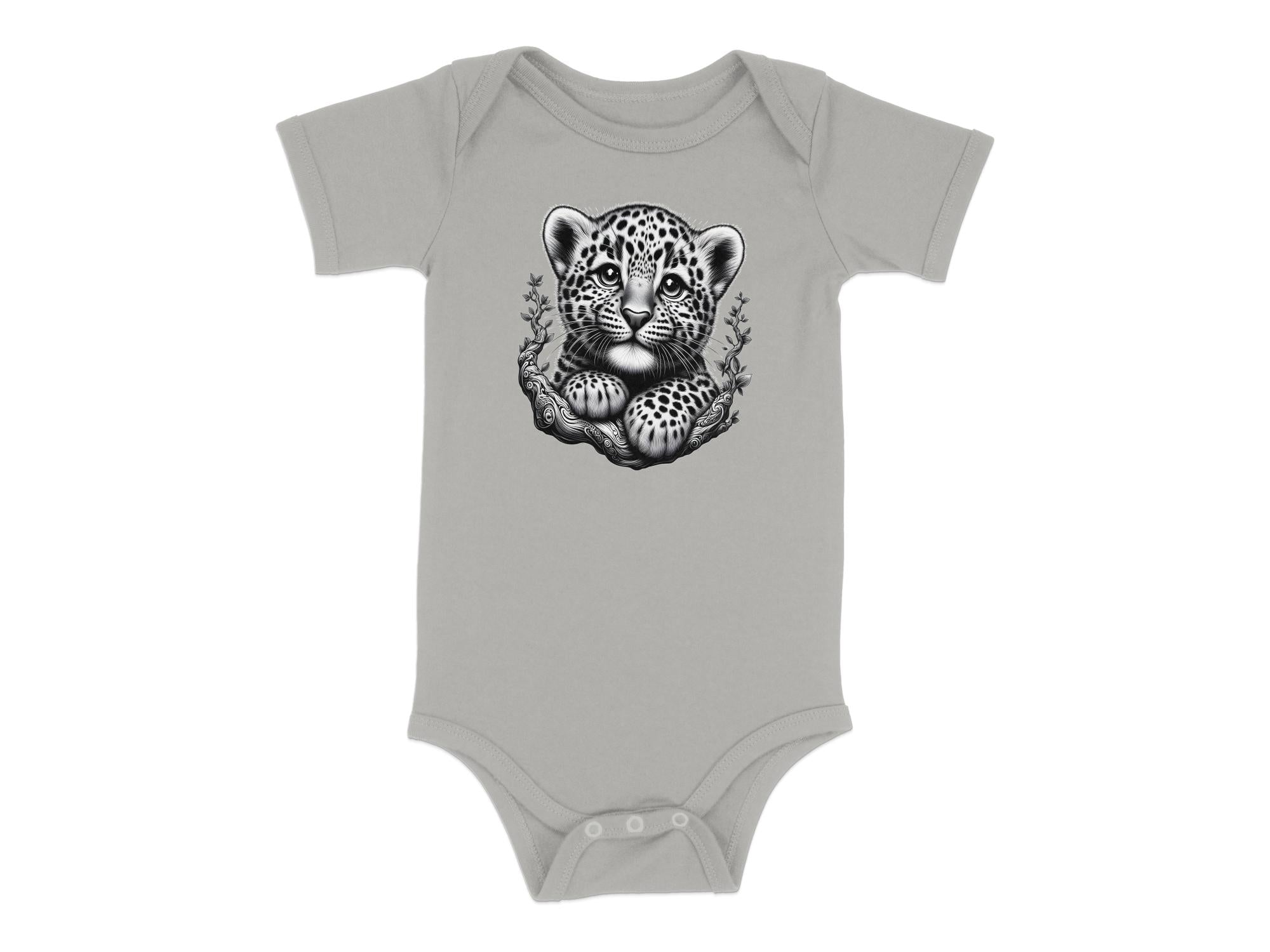 Leopard Bonsai - Coloured Toddler Bodysuit Realistic Animal Talisman Unisex Cute Tee Graphic Design