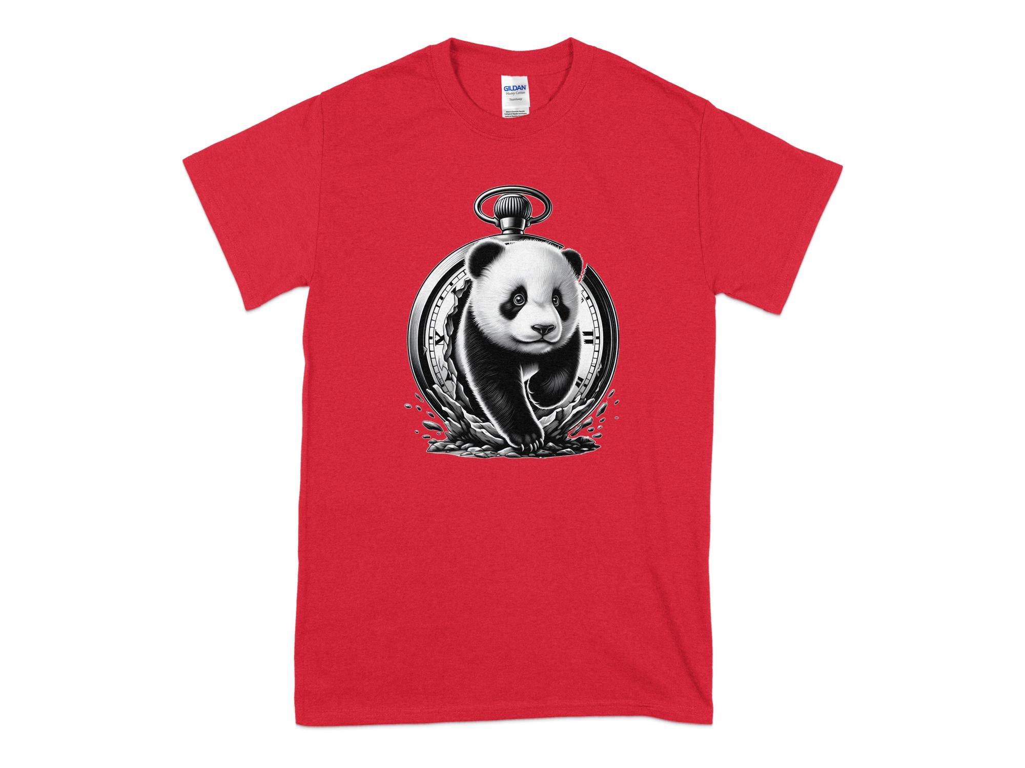 Panda - Coloured Gildan T-Shirt Realistic Animal Talisman Unisex Cute Tee Graphic Design