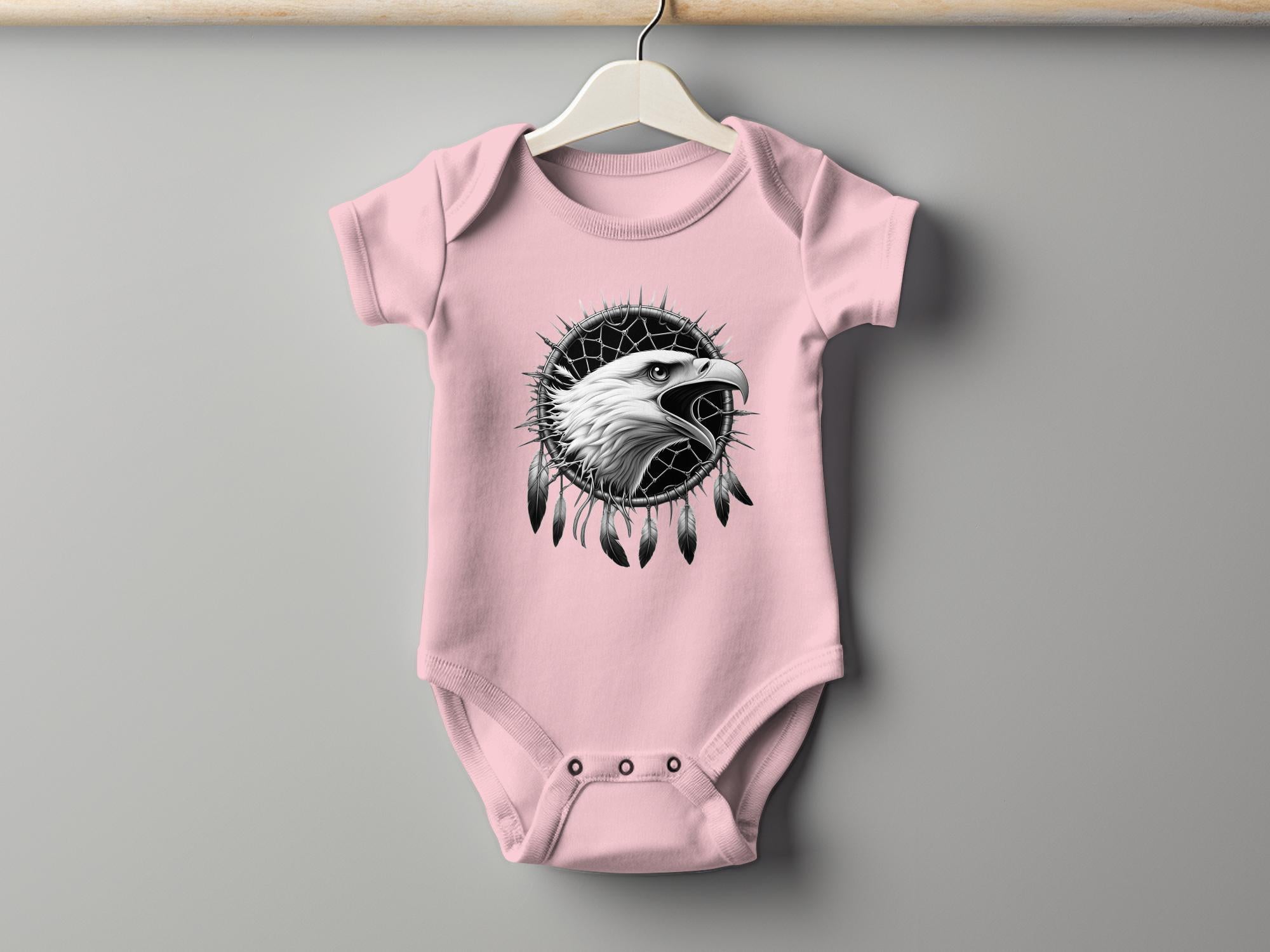 Dreamcatcher Eagle - Coloured Toddler Bodysuit Realistic Native American Talisman Unisex Mythology Tee Graphic Design