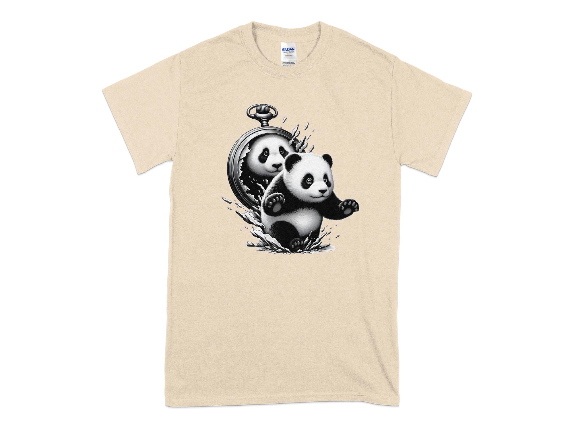 Panda - Coloured Gildan T-Shirt Realistic Animal Talisman Unisex Cute Tee Graphic Design