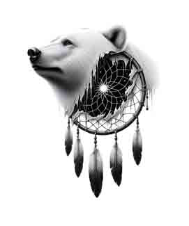 Dreamcatcher Bear - Digital Art | PNG, JPEG & SVG | Instant Download for Apparel, Décor and Wall Art