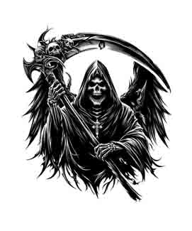 Grim Reaper - Digital Art | PNG, JPEG & SVG | Instant Download for Apparel, Décor and Wall Art