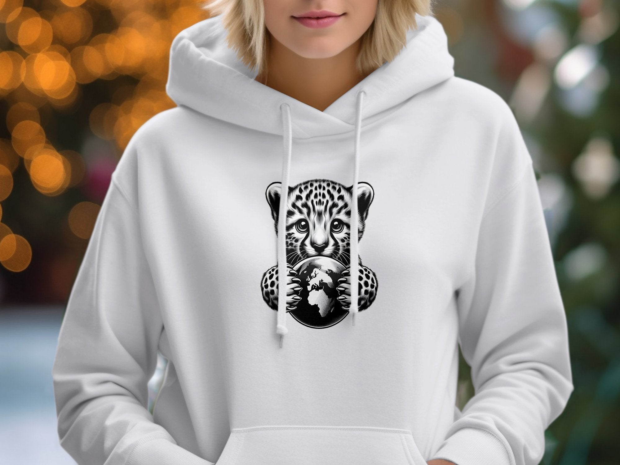 Cheetah World - Coloured Gildan Hoodie Realistic Animal Talisman Unisex Cute Tee Graphic Design