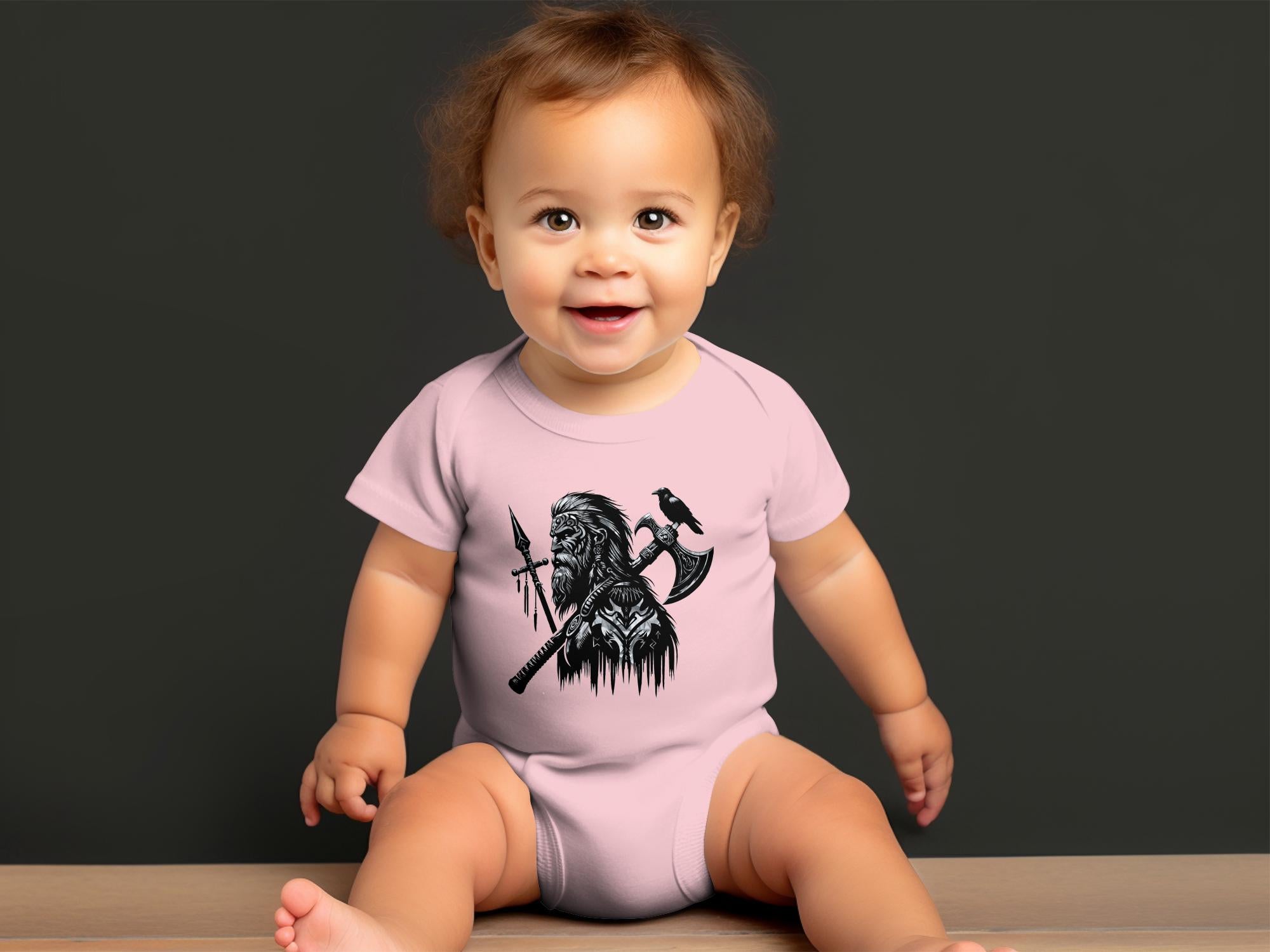 Viking Courage - Coloured Youth Clothing Baby Bodysuits Norse Talisman Unisex Valhalla Toddler Design