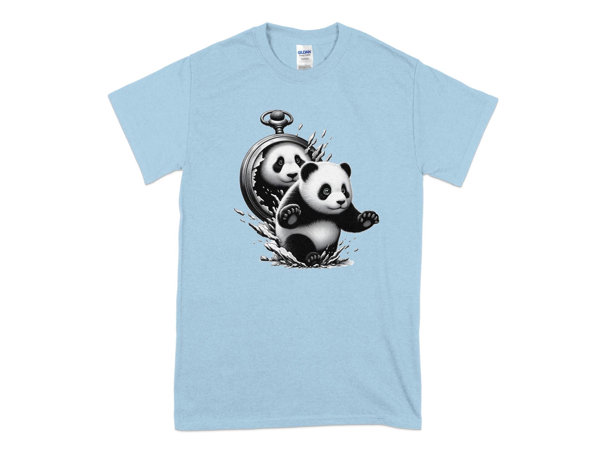 Panda - Coloured Gildan T-Shirt Realistic Animal Talisman Unisex Cute Tee Graphic Design