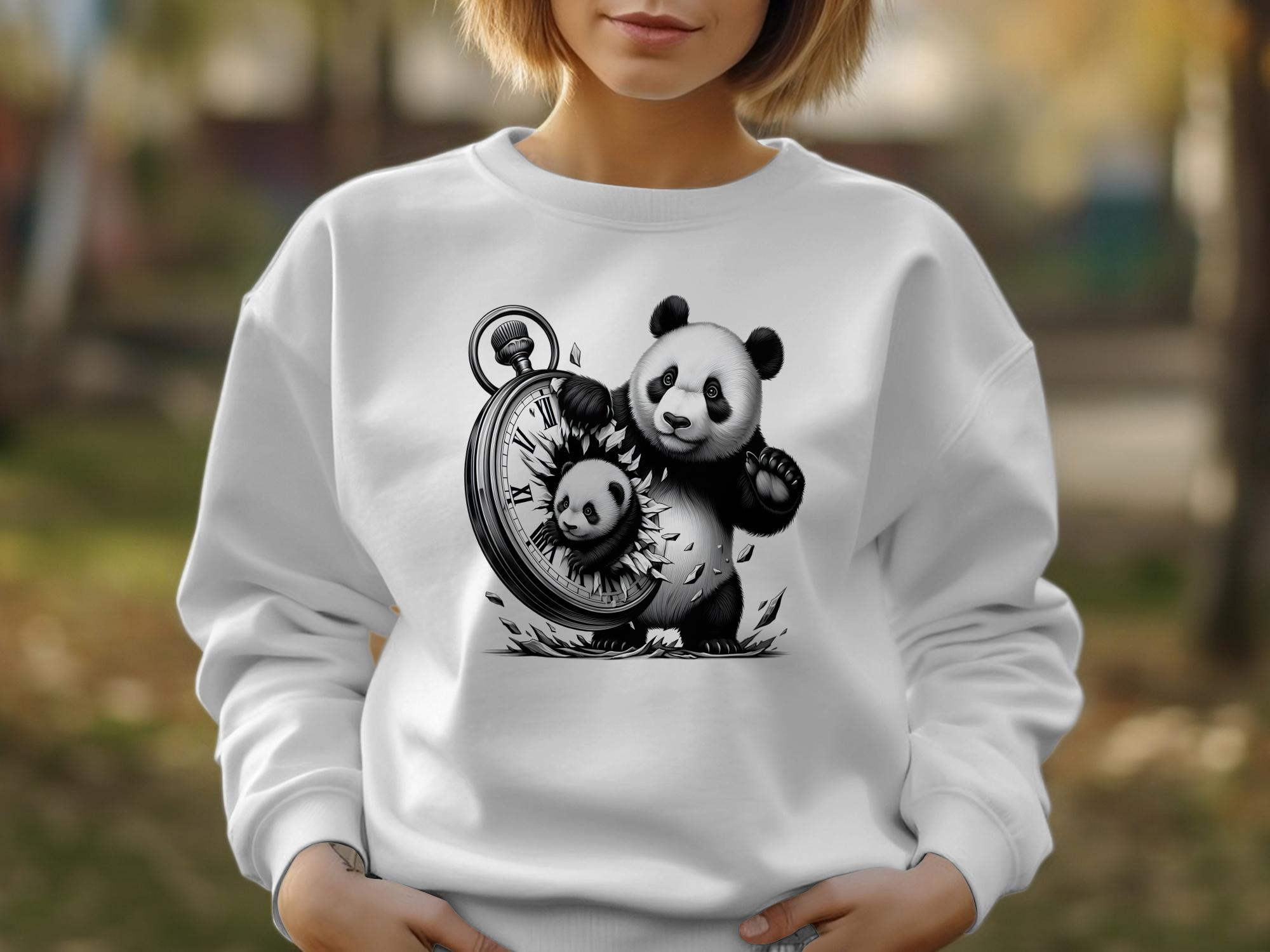 Panda - Coloured Gildan Sweatshirt Realistic Animal Talisman Unisex Cute Tee Graphic Design