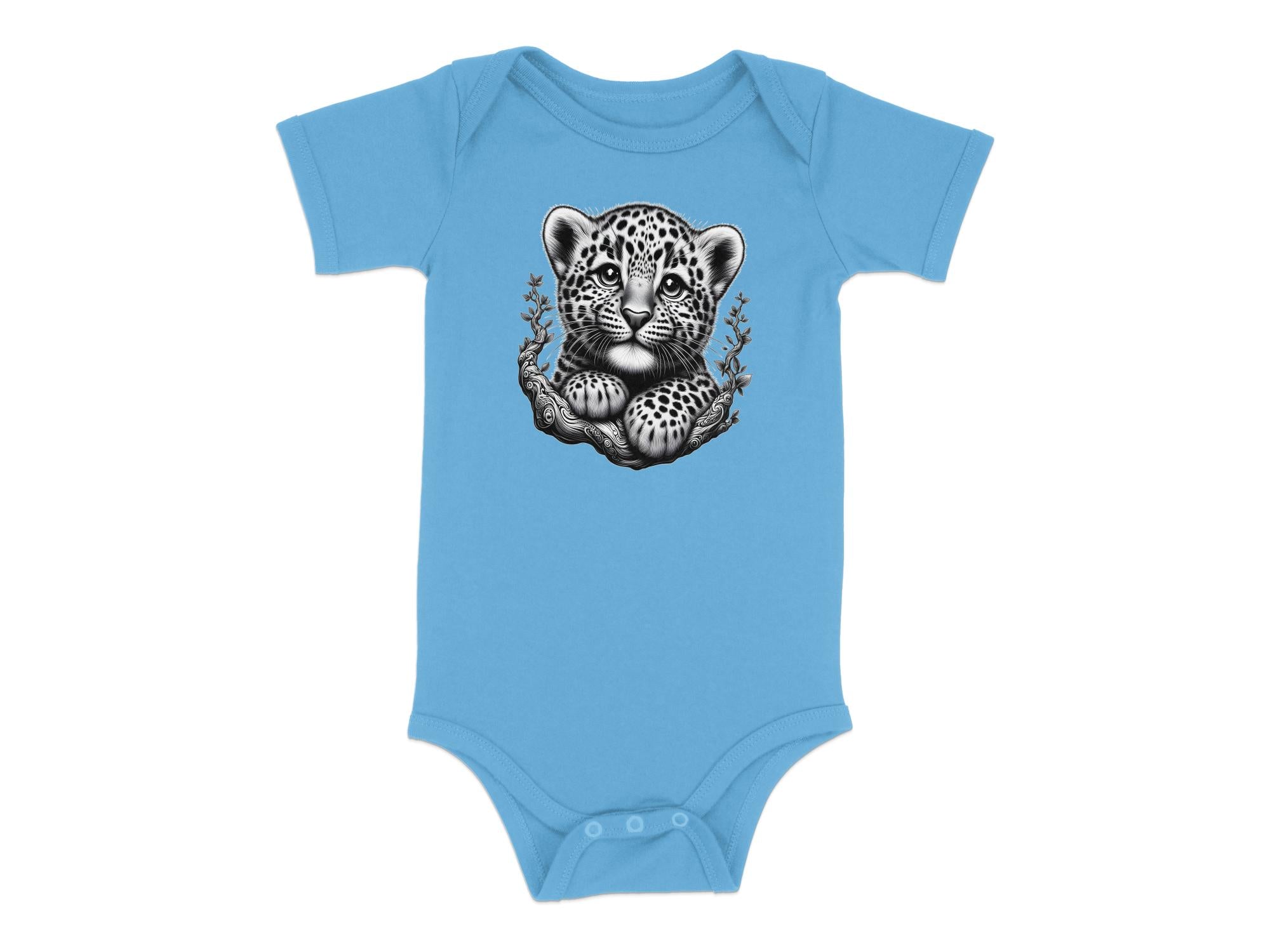 Leopard Bonsai - Coloured Toddler Bodysuit Realistic Animal Talisman Unisex Cute Tee Graphic Design