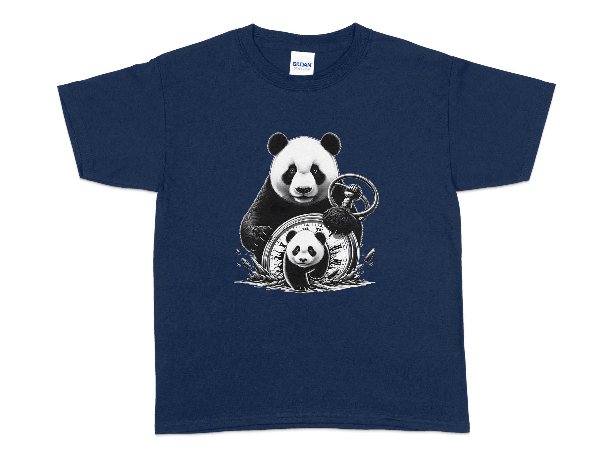 Panda - Coloured Kids T-Shirt Realistic Animal Talisman Unisex Cute Tee Graphic Design