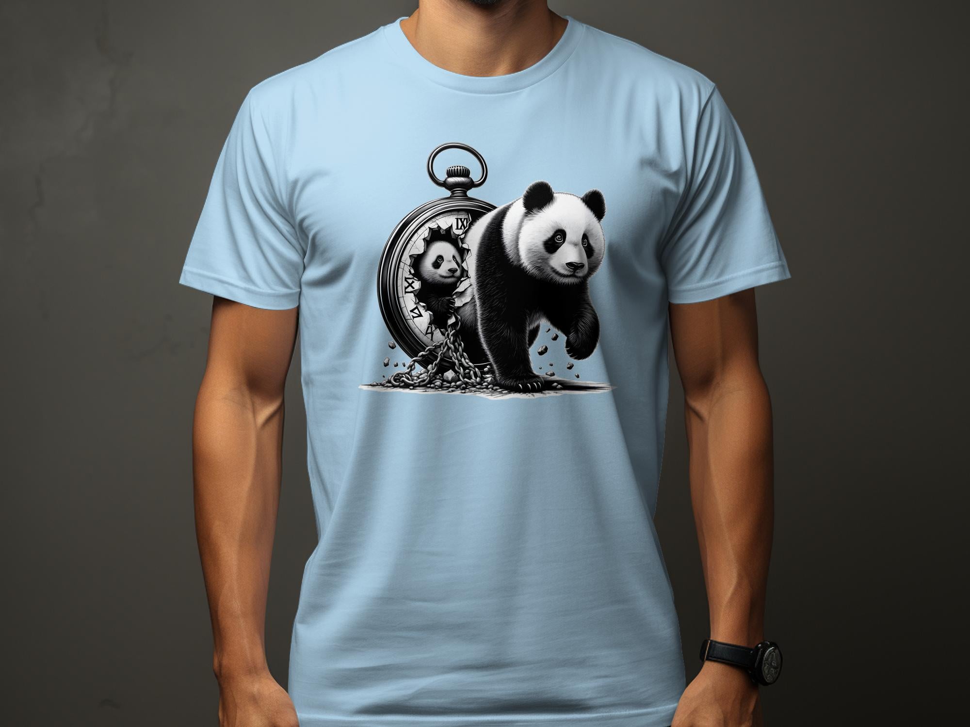 Panda - Coloured Gildan T-Shirt Realistic Animal Talisman Unisex Cute Tee Graphic Design