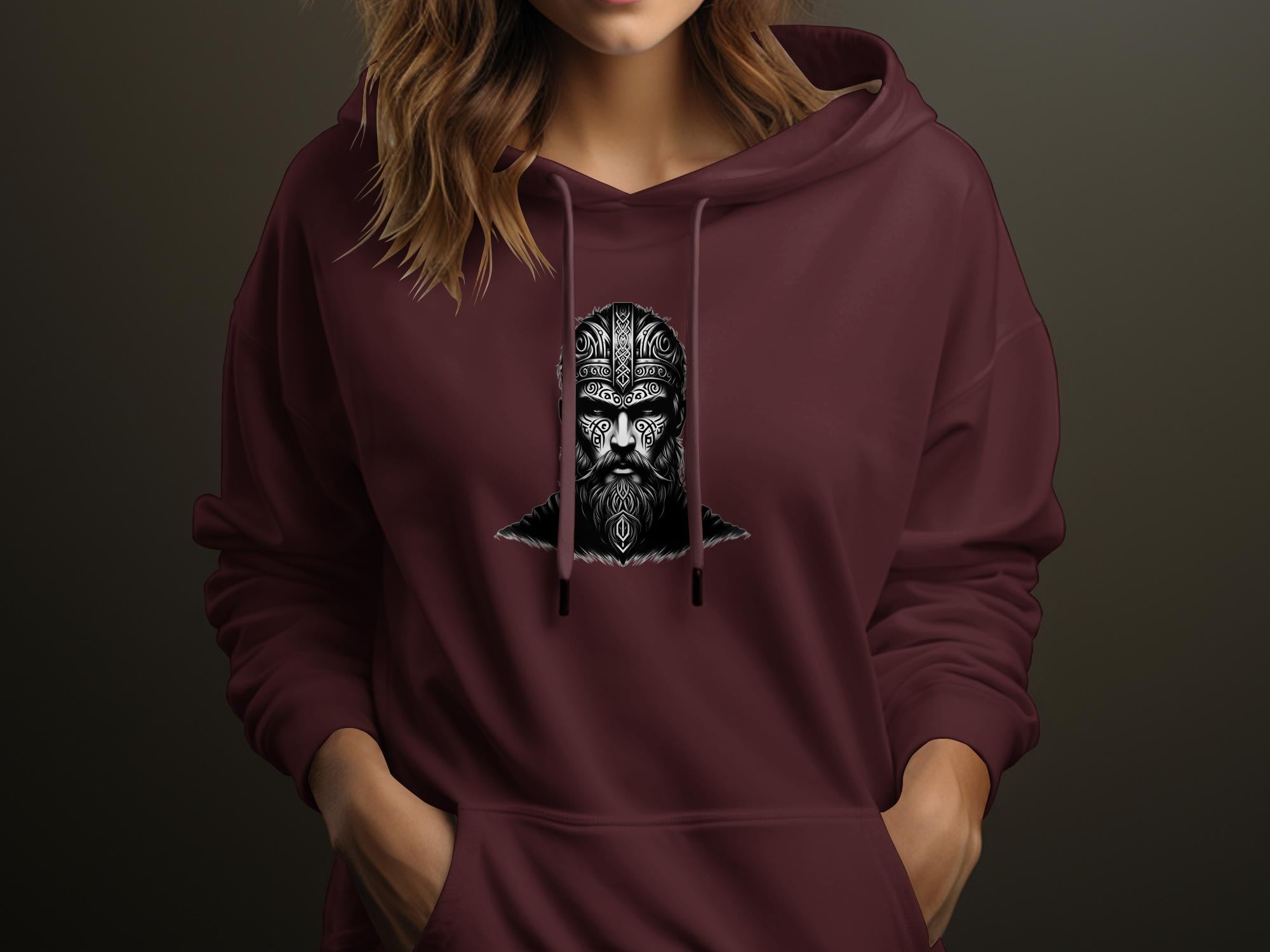 Viking Unyielding - Coloured Gildan Hoodie Realistic Norse Talisman Men Women Unisex Valhalla Tee Graphic Design