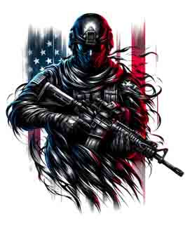 American Patriot - Digital Art | PNG, JPEG & SVG | Instant Download for Apparel, Décor and Wall Art