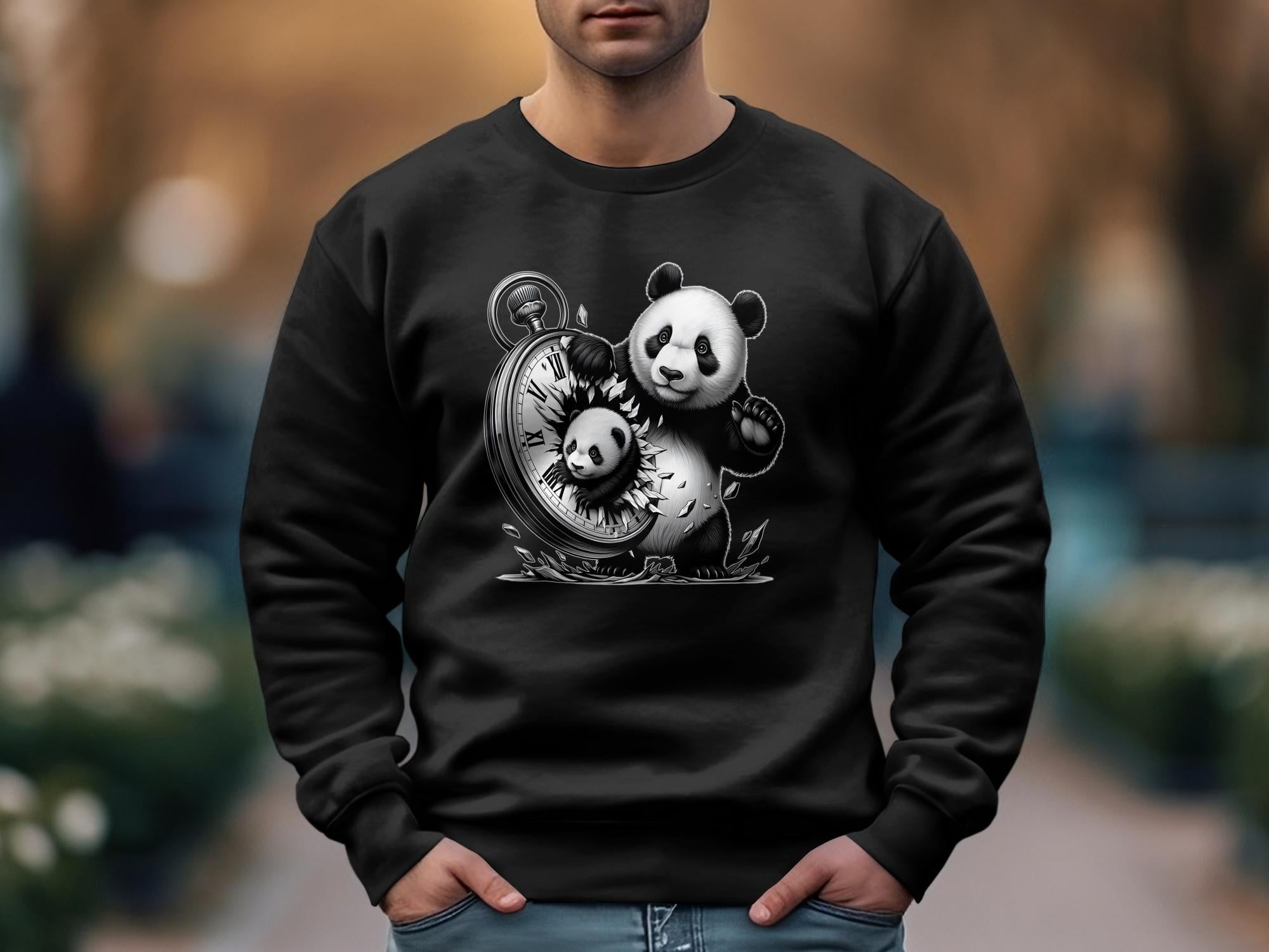 Panda - Coloured Gildan Sweatshirt Realistic Animal Talisman Unisex Cute Tee Graphic Design