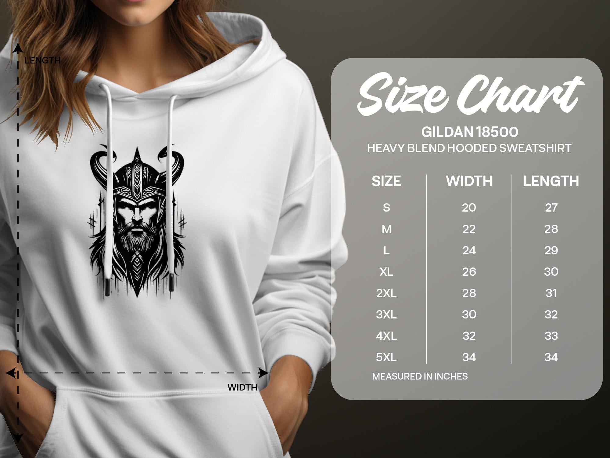 Viking Zeal - Coloured Gildan Hoodie Realistic Norse Talisman Men Women Unisex Valhalla Tee Graphic Design