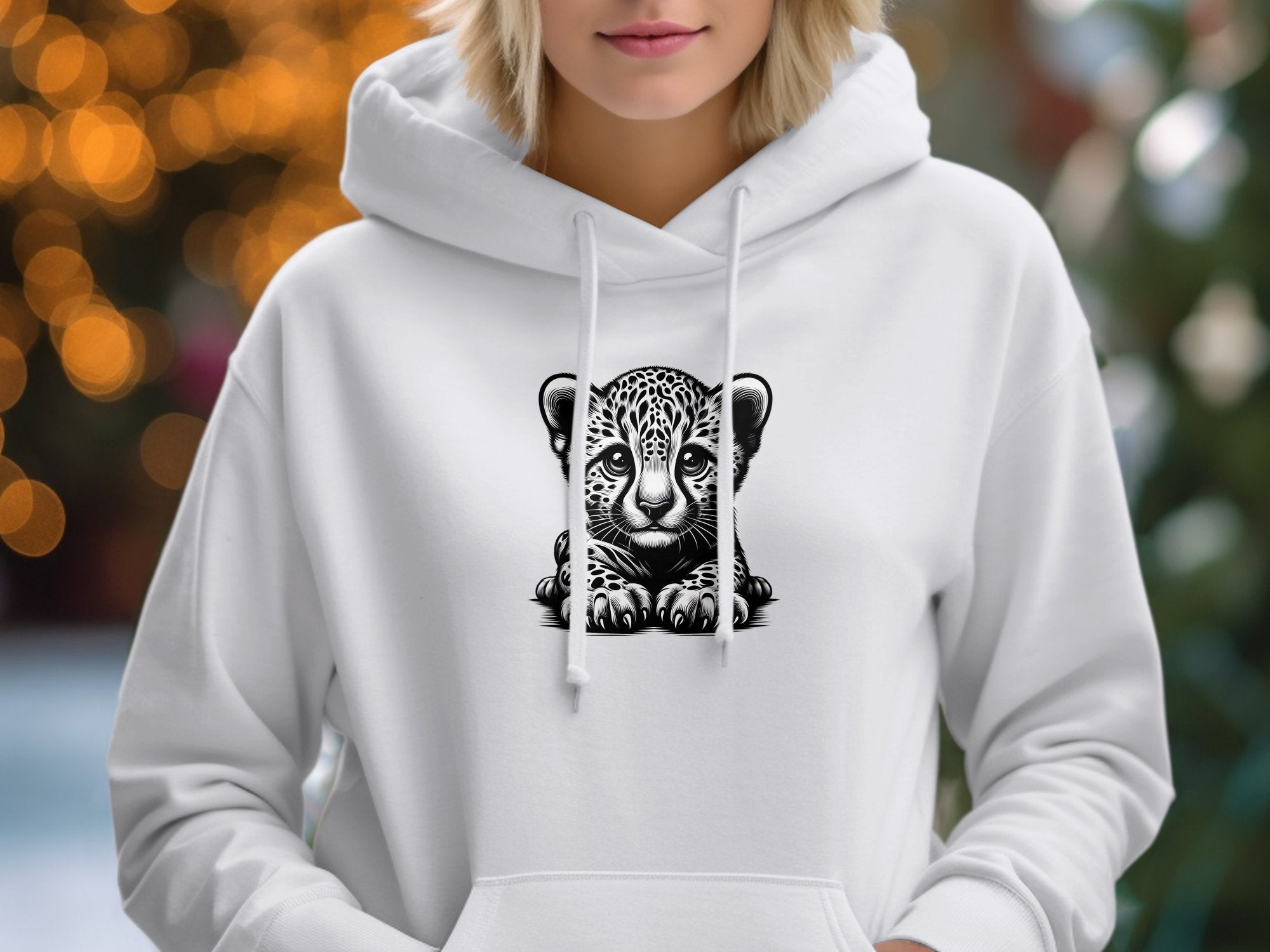 Cheetah World - Coloured Gildan Hoodie Realistic Animal Talisman Unisex Cute Tee Graphic Design