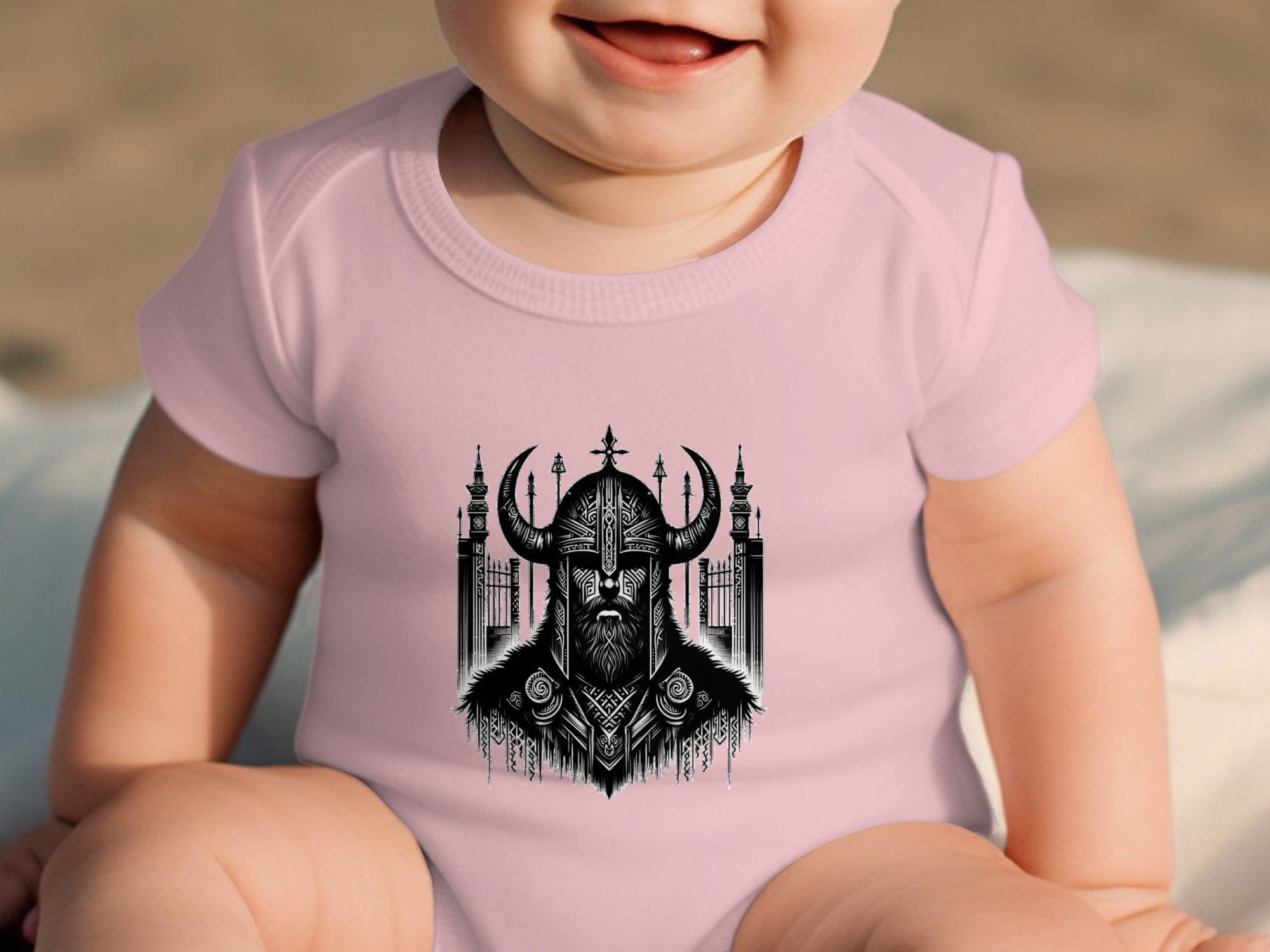 Viking Resolve - Coloured Toddler Bodysuit Realistic Norse Talisman Unisex Valhalla Tee Graphic Design