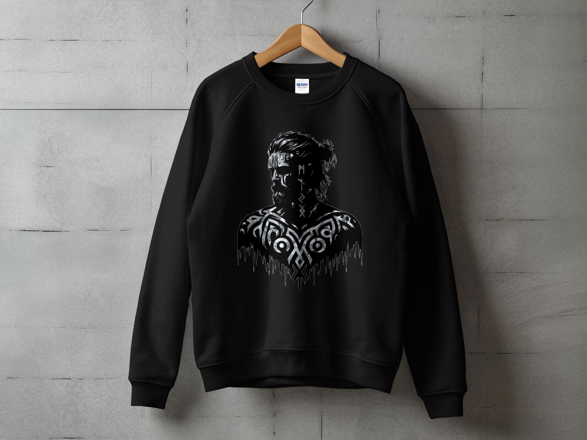 Viking Reflection - Coloured Gildan Sweatshirt Norse Talisman Men Women Unisex Valhalla Tee