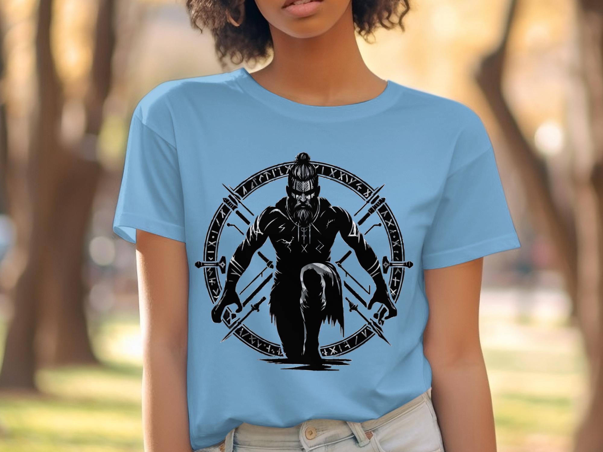 Viking Watchman - Coloured Gildan T Shirt White Norse Talisman Men Women Unisex Valhalla Tee