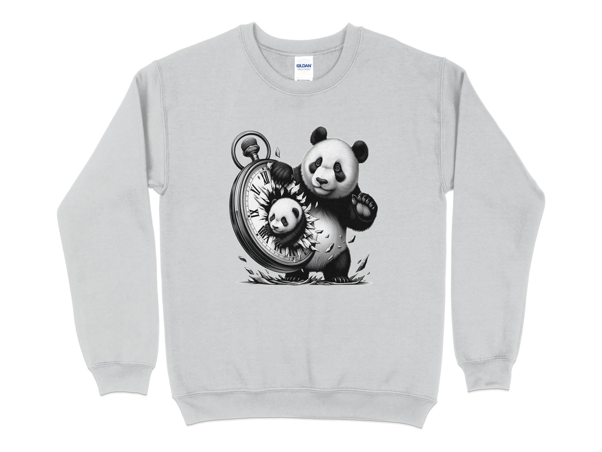 Panda - Coloured Gildan Sweatshirt Realistic Animal Talisman Unisex Cute Tee Graphic Design