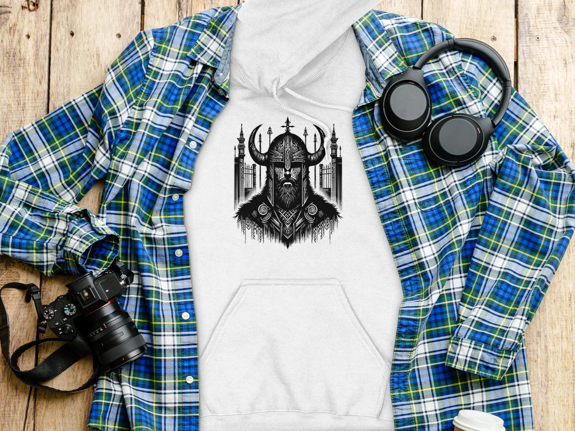 Viking Resolve - Coloured Gildan Hoodie Realistic Norse Talisman Men Women Unisex Valhalla Tee Graphic Design