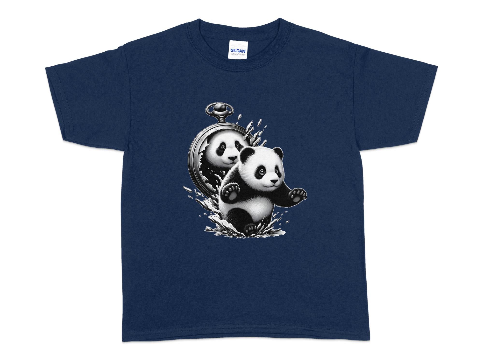 Panda - Coloured Kids T-Shirt Realistic Animal Talisman Unisex Cute Tee Graphic Design