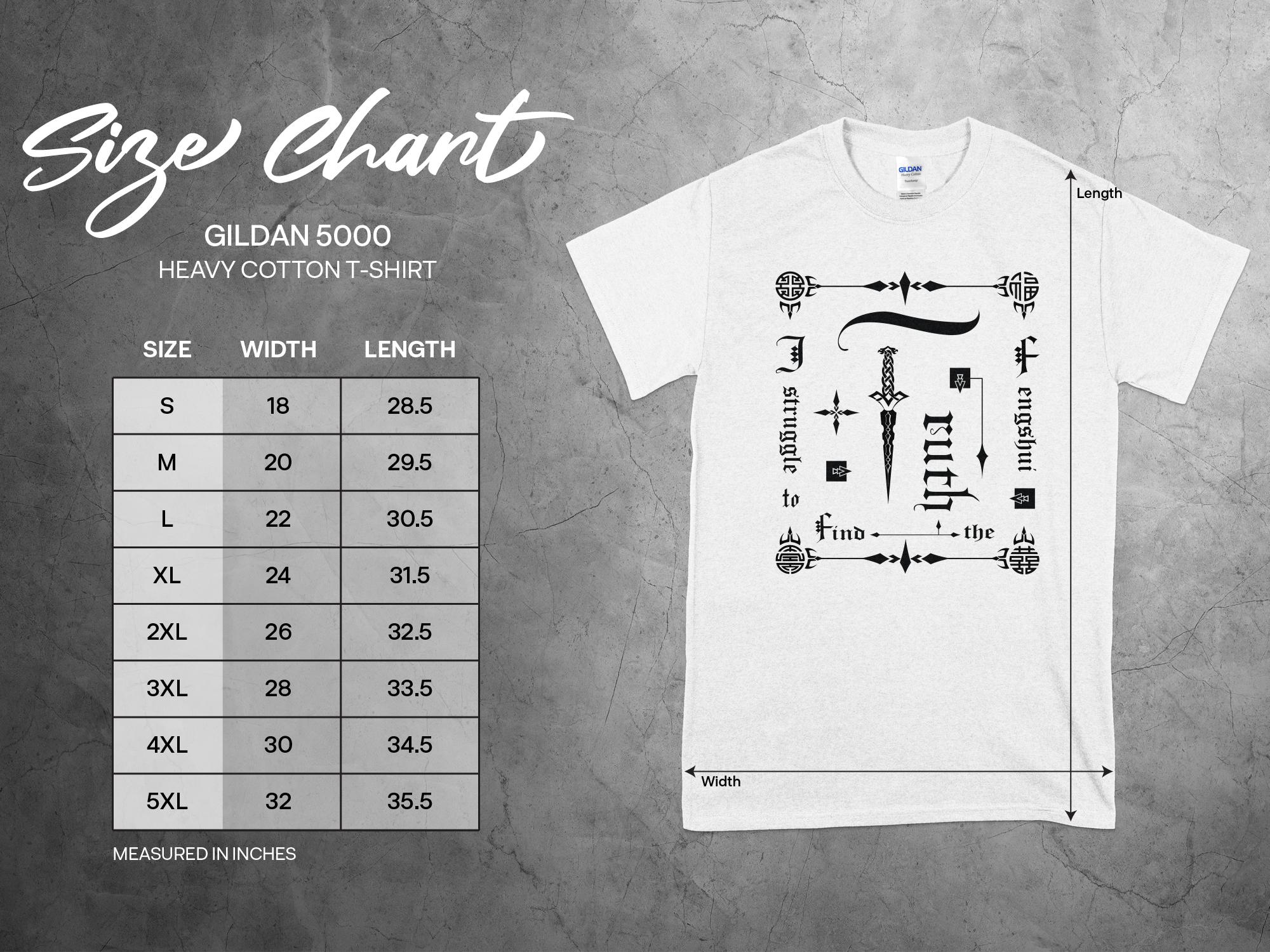 Fengshui Truth - White Gildan T Shirt Inspirational Talisman Men Women Unisex Tee Graphic Design