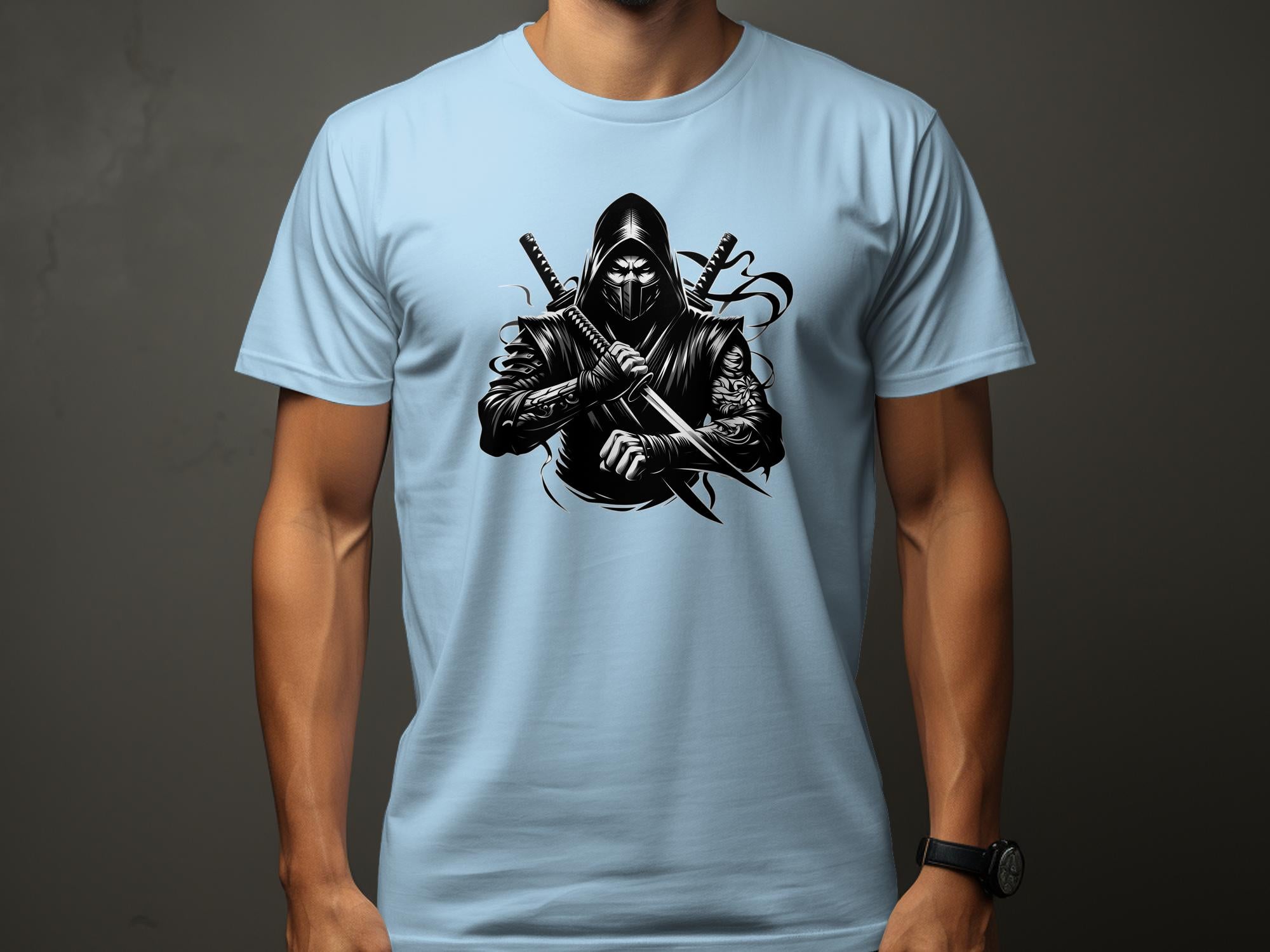 Samurai Ninja - Coloured Gildan T-Shirt Japanese Talisman Unisex Cultural Symbolic Graphic Design