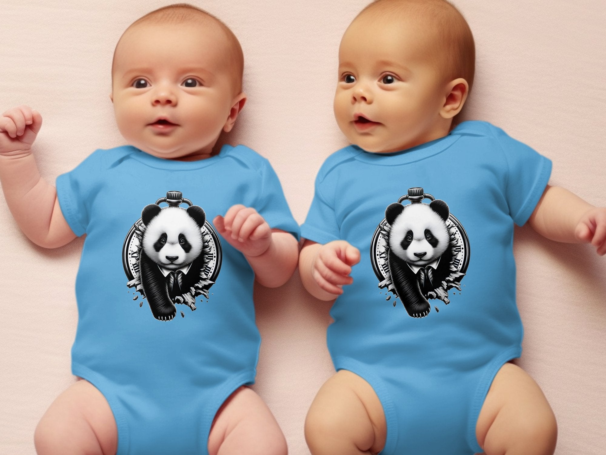 Panda - Coloured Toddler Bodysuit Realistic Animal Talisman Unisex Cute Tee Graphic Design