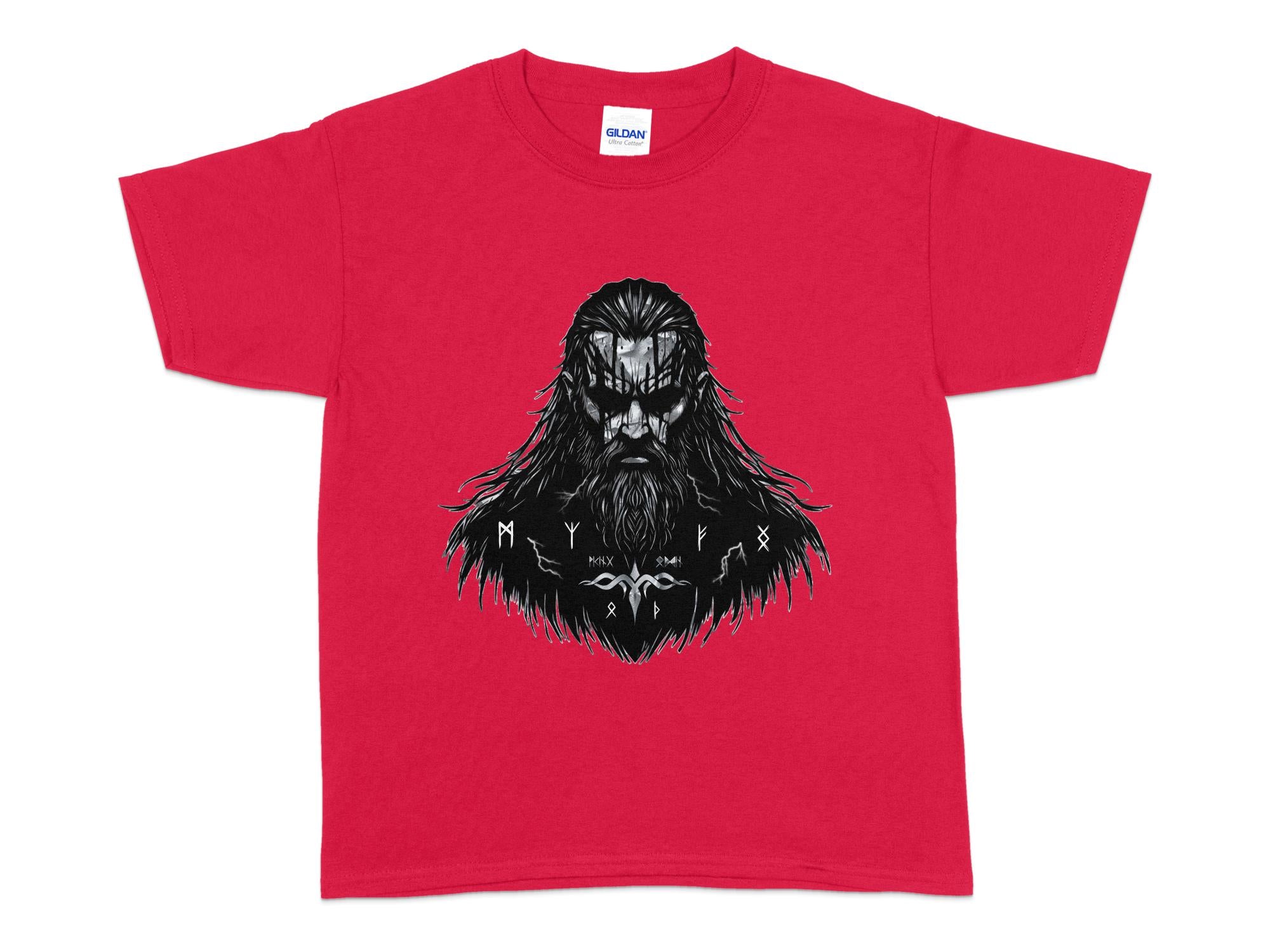 Viking Atonement - Coloured Gildan Kids T Shirt Norse Talisman Unisex Valhalla Tee