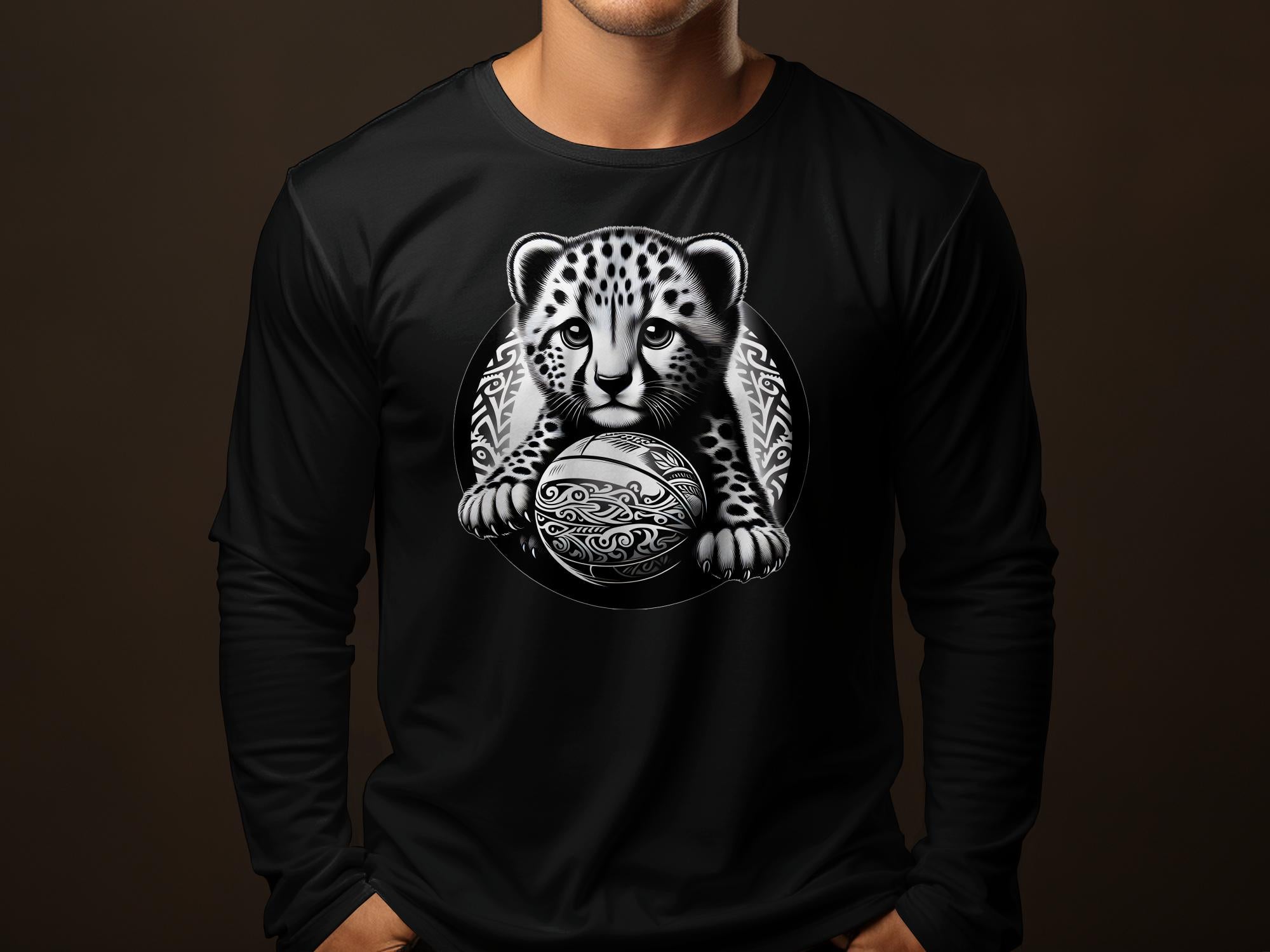 Cheetah World - Coloured Gildan Long Sleeve Realistic Animal Talisman Unisex Cute Tee Graphic Design