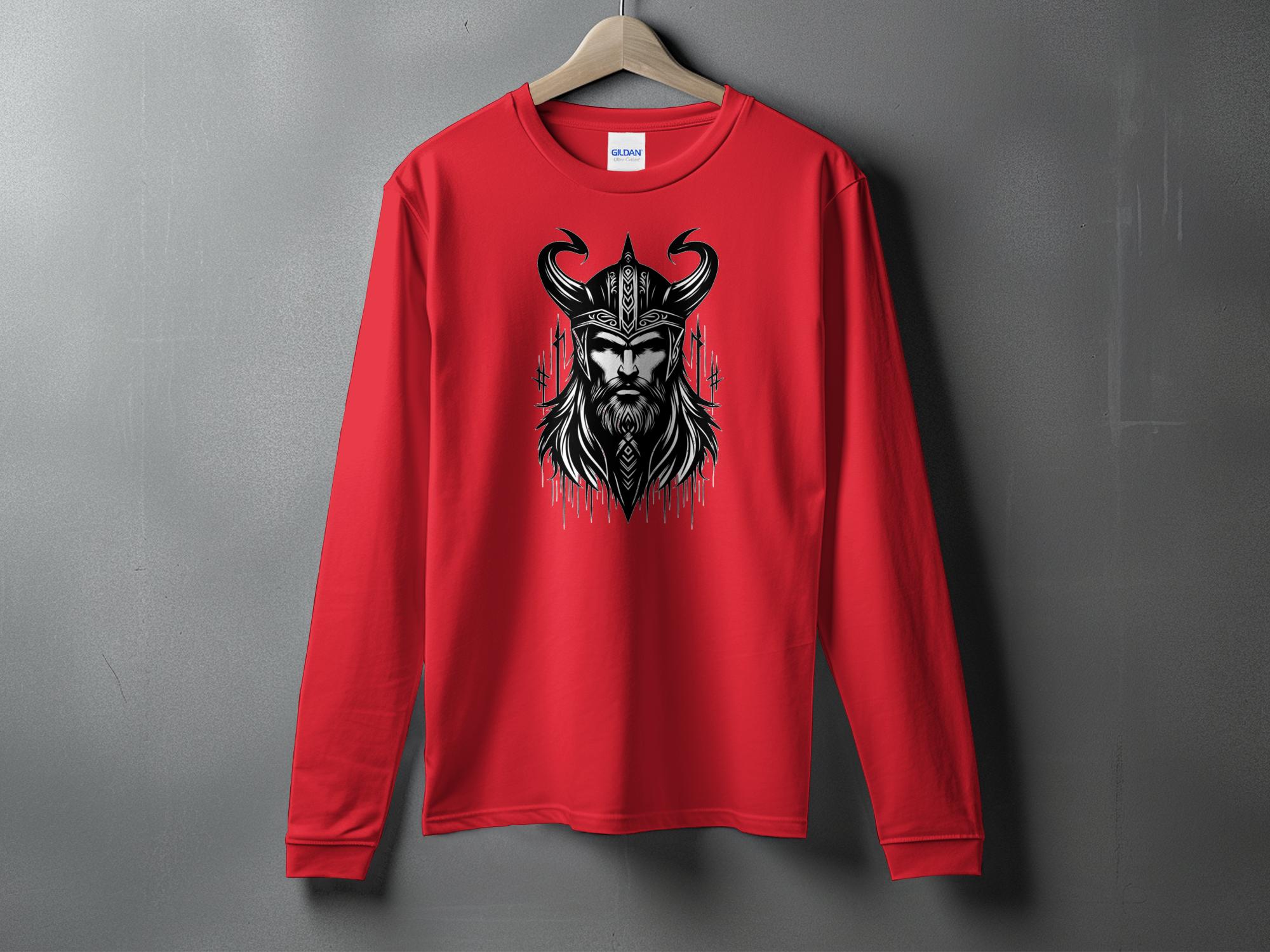 Viking Zeal - Coloured Gildan Long Sleeve Realistic Norse Talisman Men Women Unisex Valhalla Tee Graphic Design