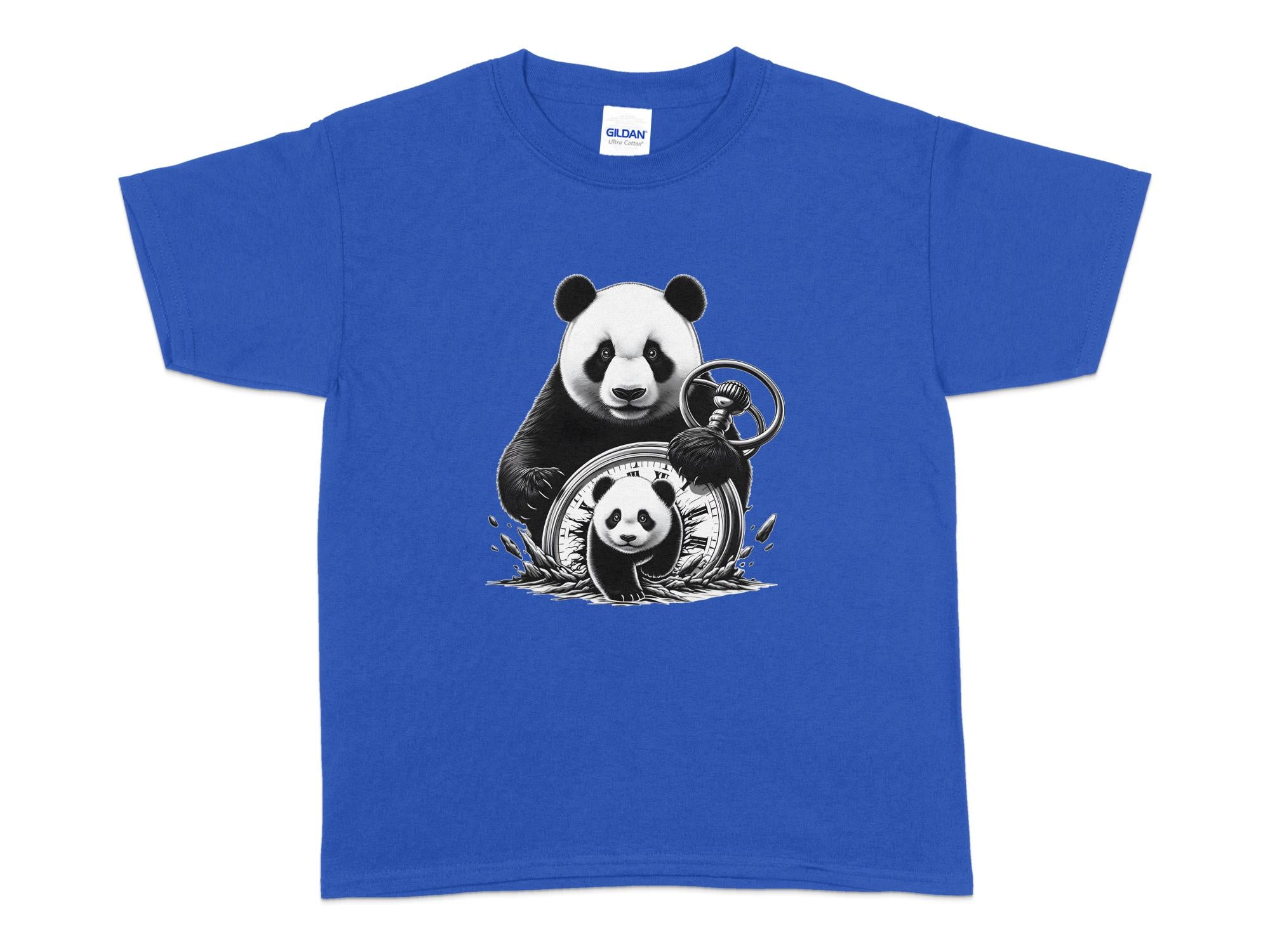 Panda - Coloured Kids T-Shirt Realistic Animal Talisman Unisex Cute Tee Graphic Design