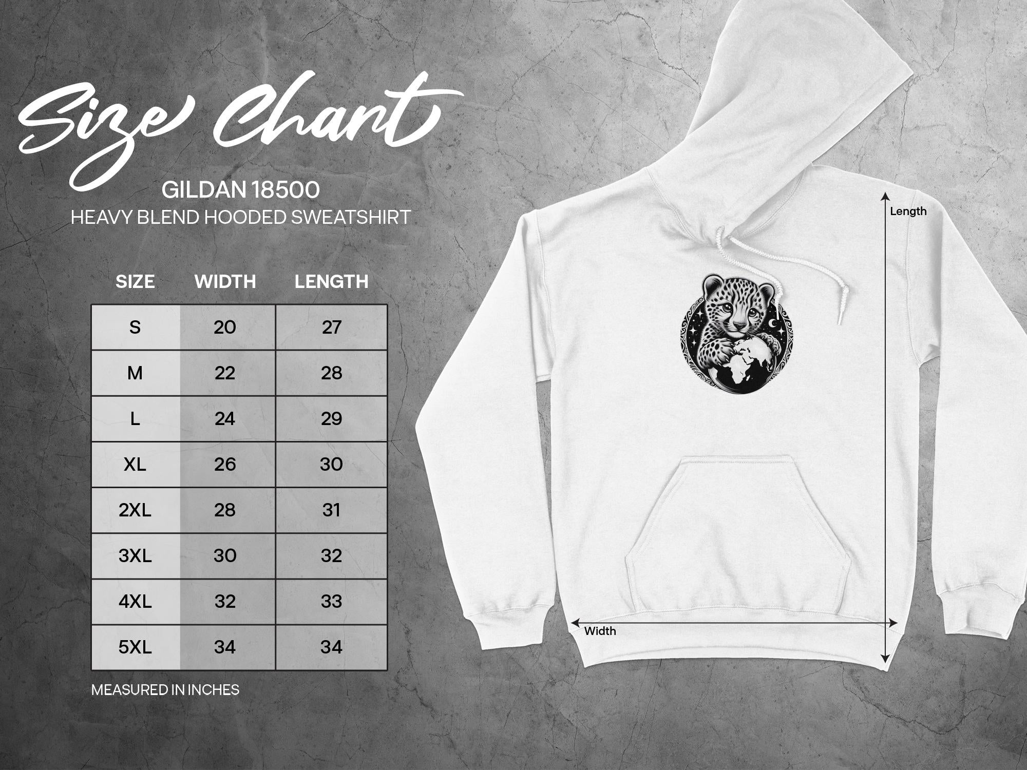 Cheetah World - Coloured Gildan Hoodie Realistic Animal Talisman Unisex Cute Tee Graphic Design