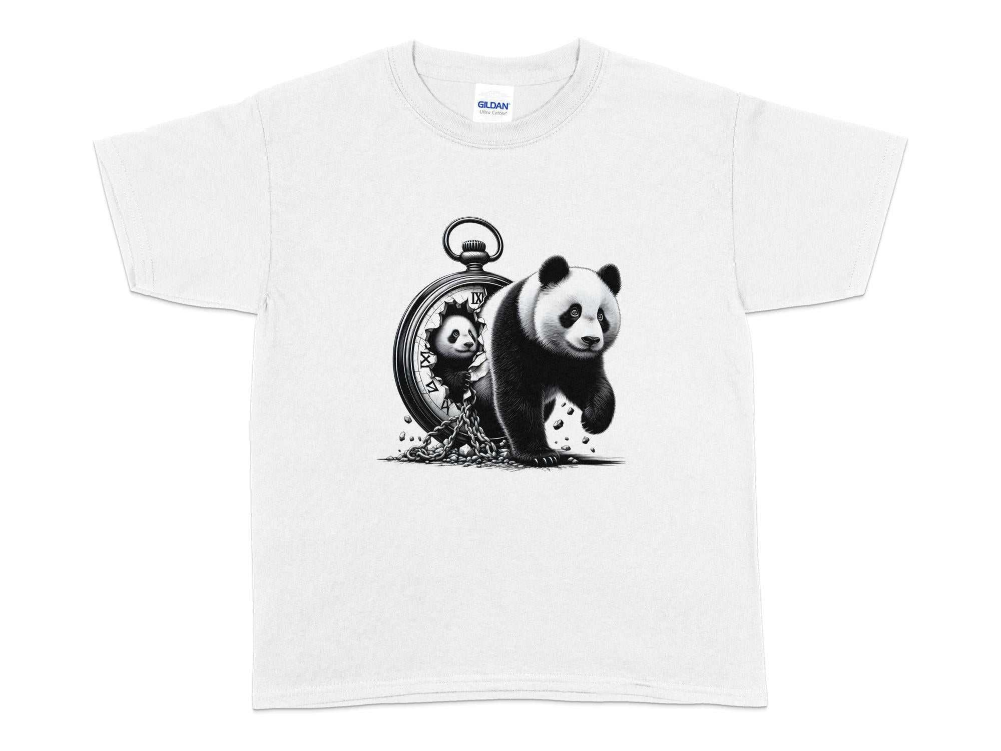 Panda - Coloured Kids T-Shirt Realistic Animal Talisman Unisex Cute Tee Graphic Design