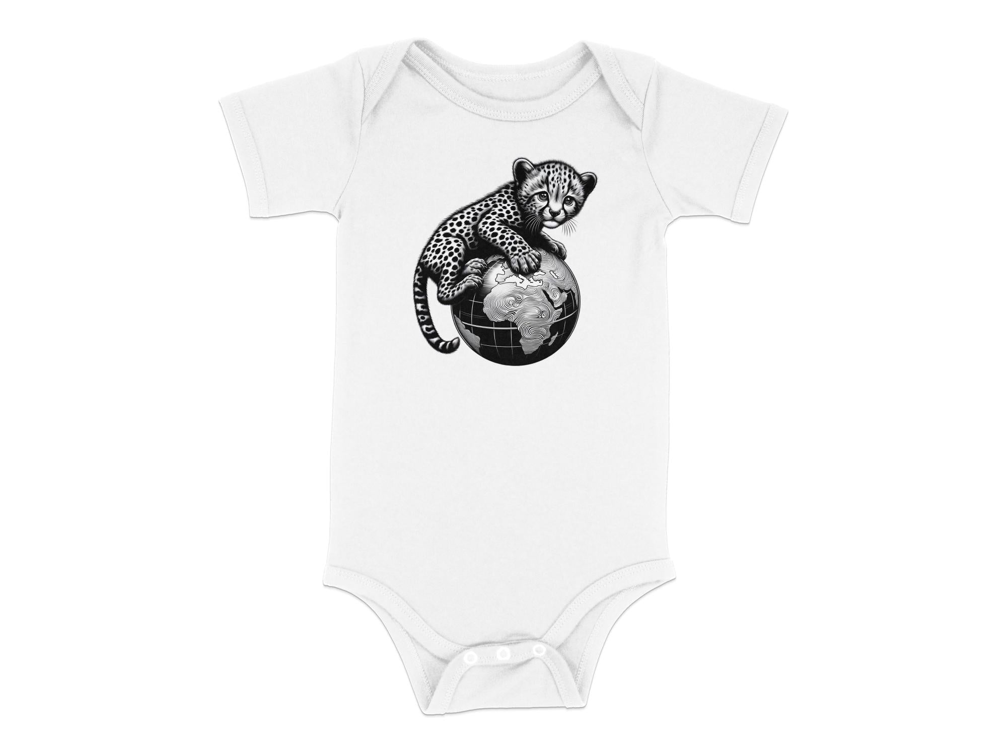 Cheetah World - Coloured Toddler Bodysuit Realistic Animal Talisman Unisex Cute Tee Graphic Design