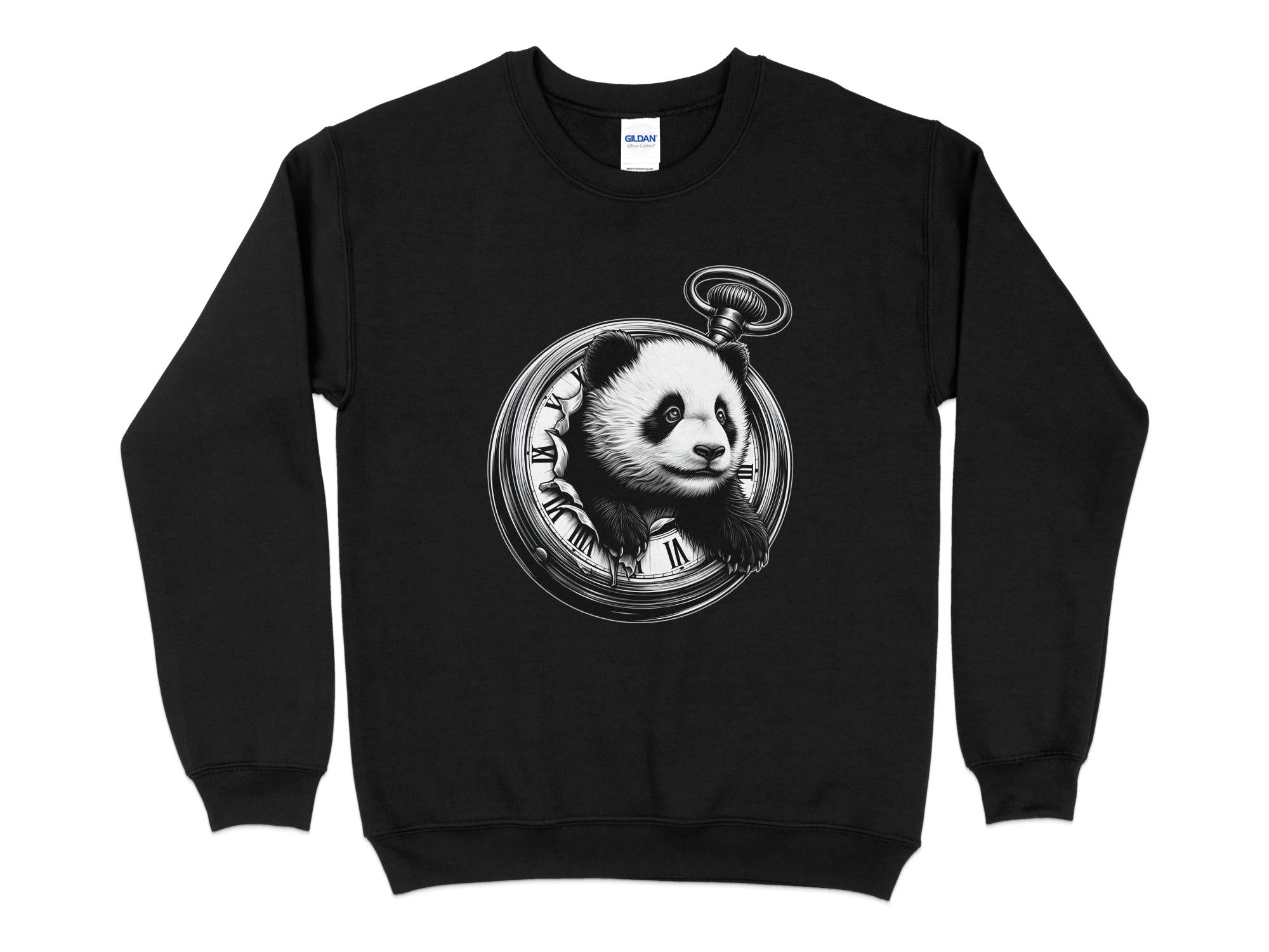 Panda - Coloured Gildan Sweatshirt Realistic Animal Talisman Unisex Cute Tee Graphic Design