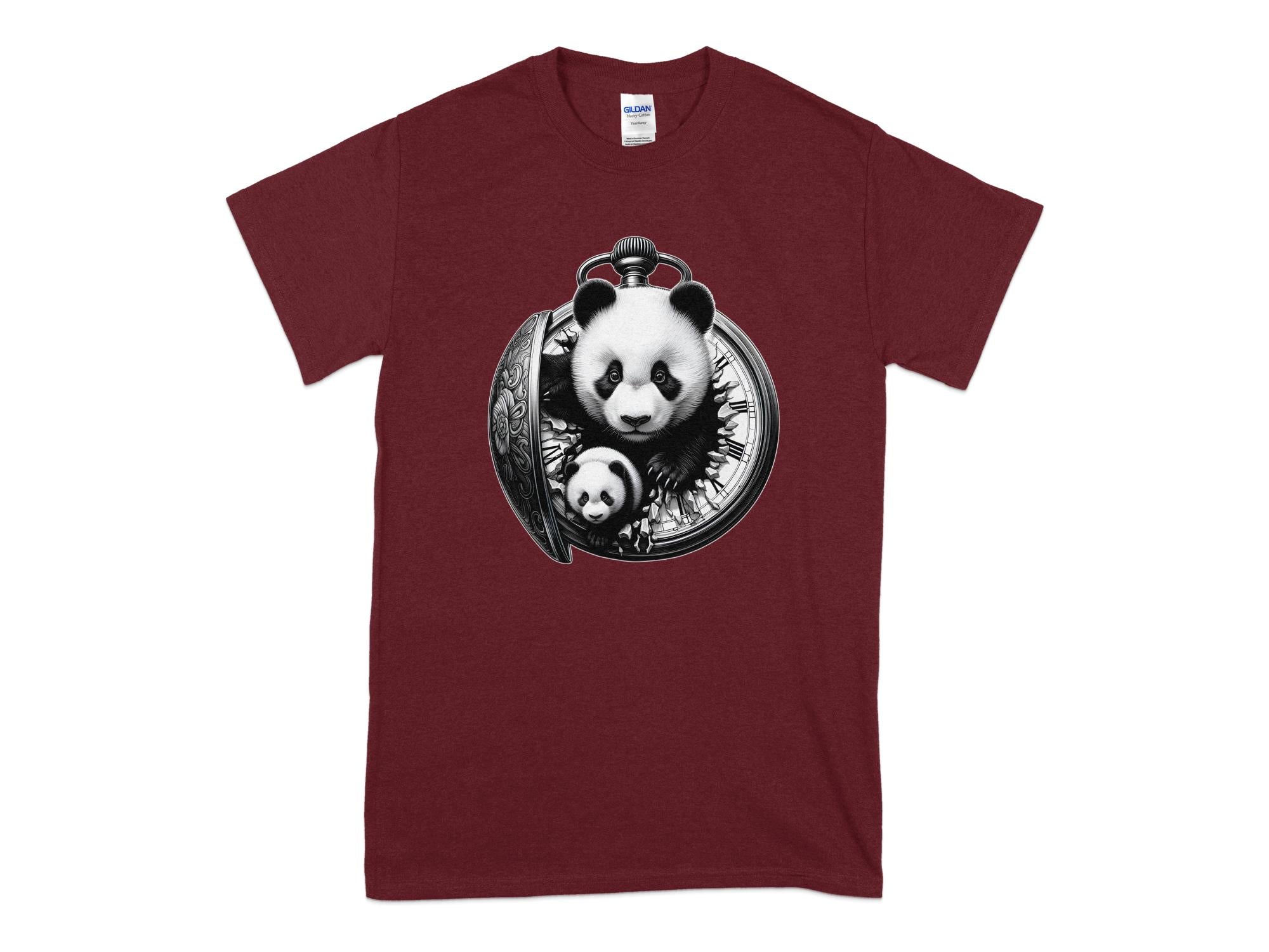 Panda - Coloured Gildan T-Shirt Realistic Animal Talisman Unisex Cute Tee Graphic Design