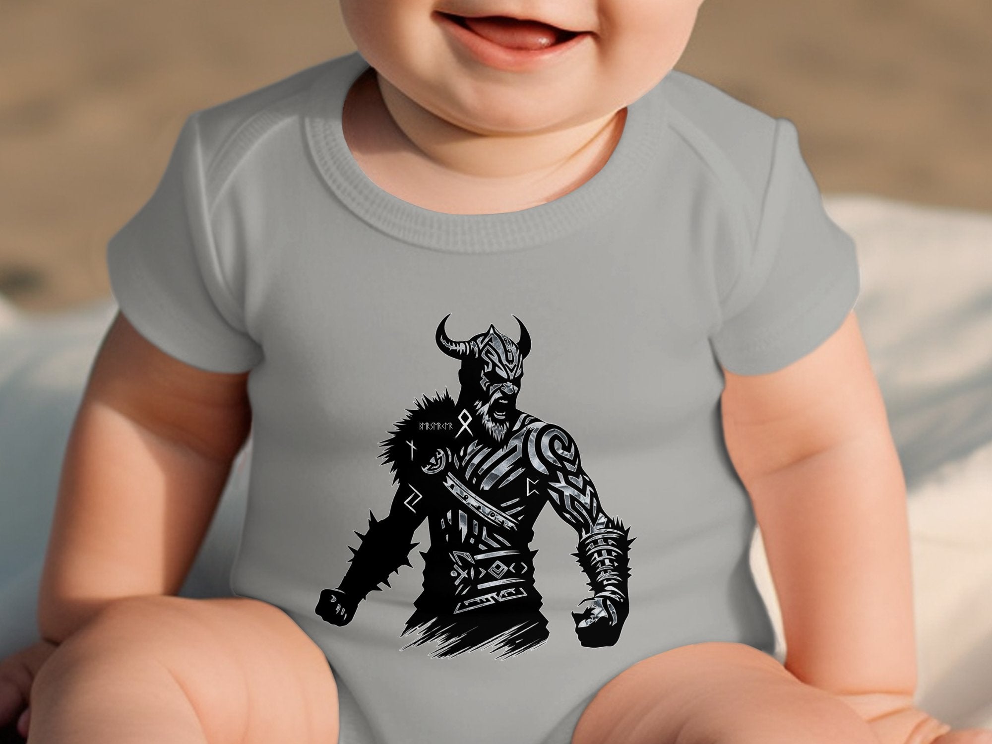 Viking Berserker - Coloured Youth Clothing Baby Bodysuits Norse Talisman Unisex Valhalla Toddler Design