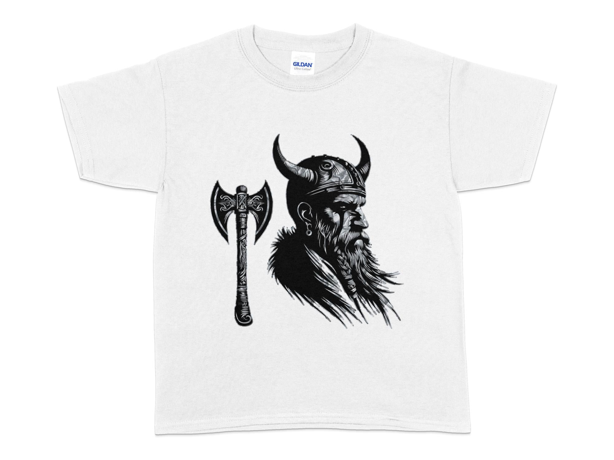 Viking Knowledge - Coloured Gildan Kids T Shirt Norse Talisman Unisex Valhalla Tee