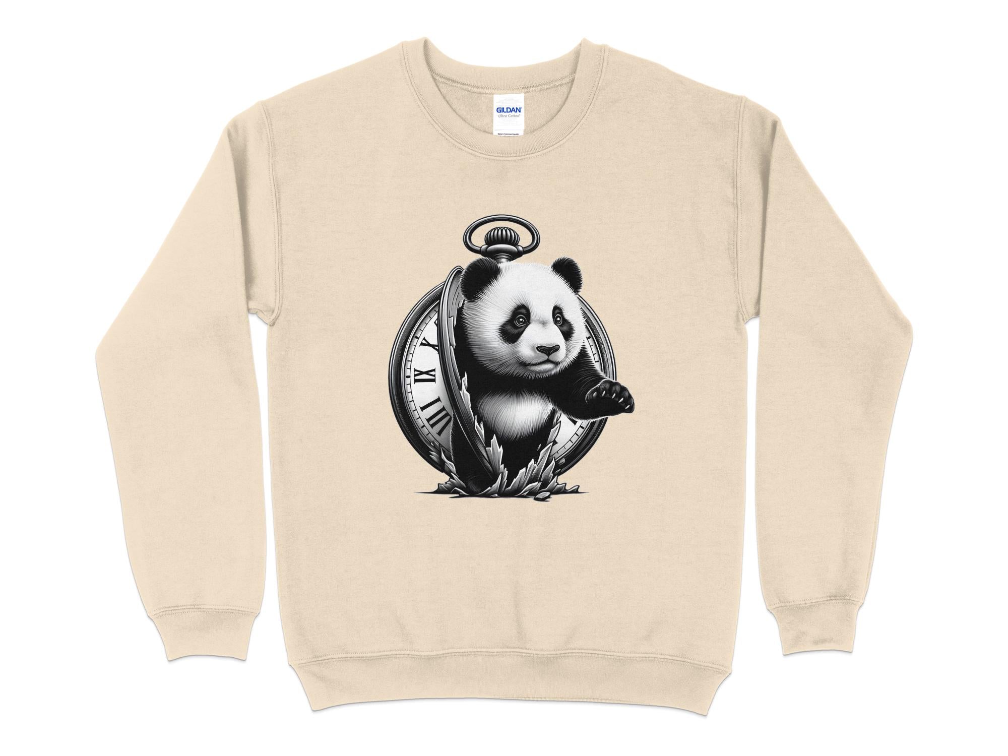 Panda - Coloured Gildan Sweatshirt Realistic Animal Talisman Unisex Cute Tee Graphic Design