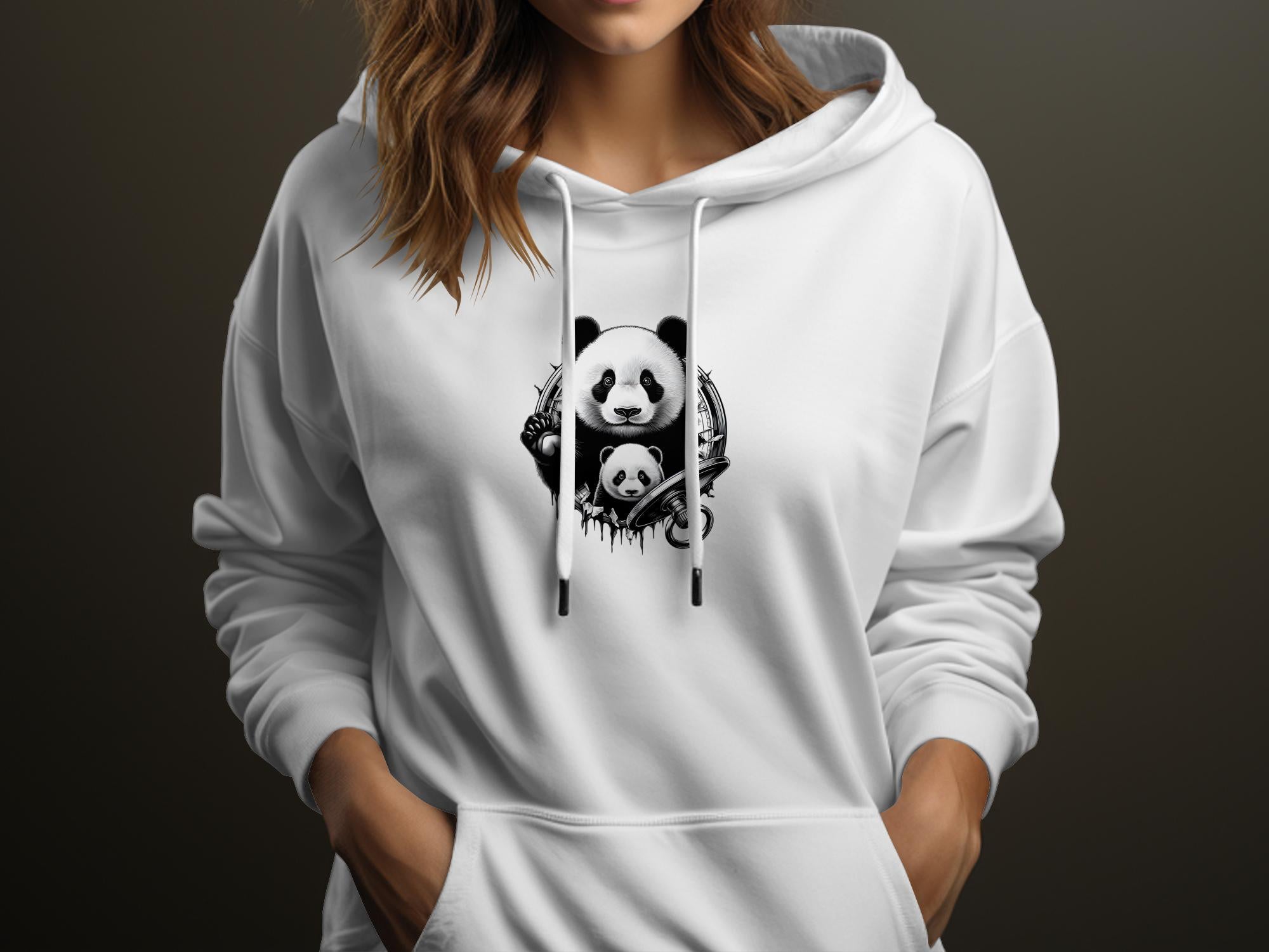 Panda - Coloured Gildan Hoodie Realistic Animal Talisman Unisex Cute Tee Graphic Design