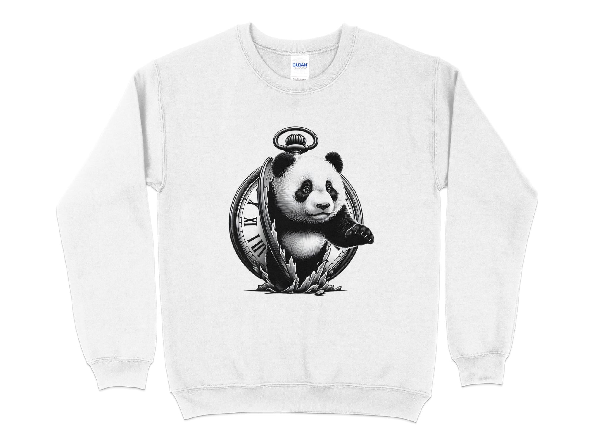 Panda - Coloured Gildan Sweatshirt Realistic Animal Talisman Unisex Cute Tee Graphic Design