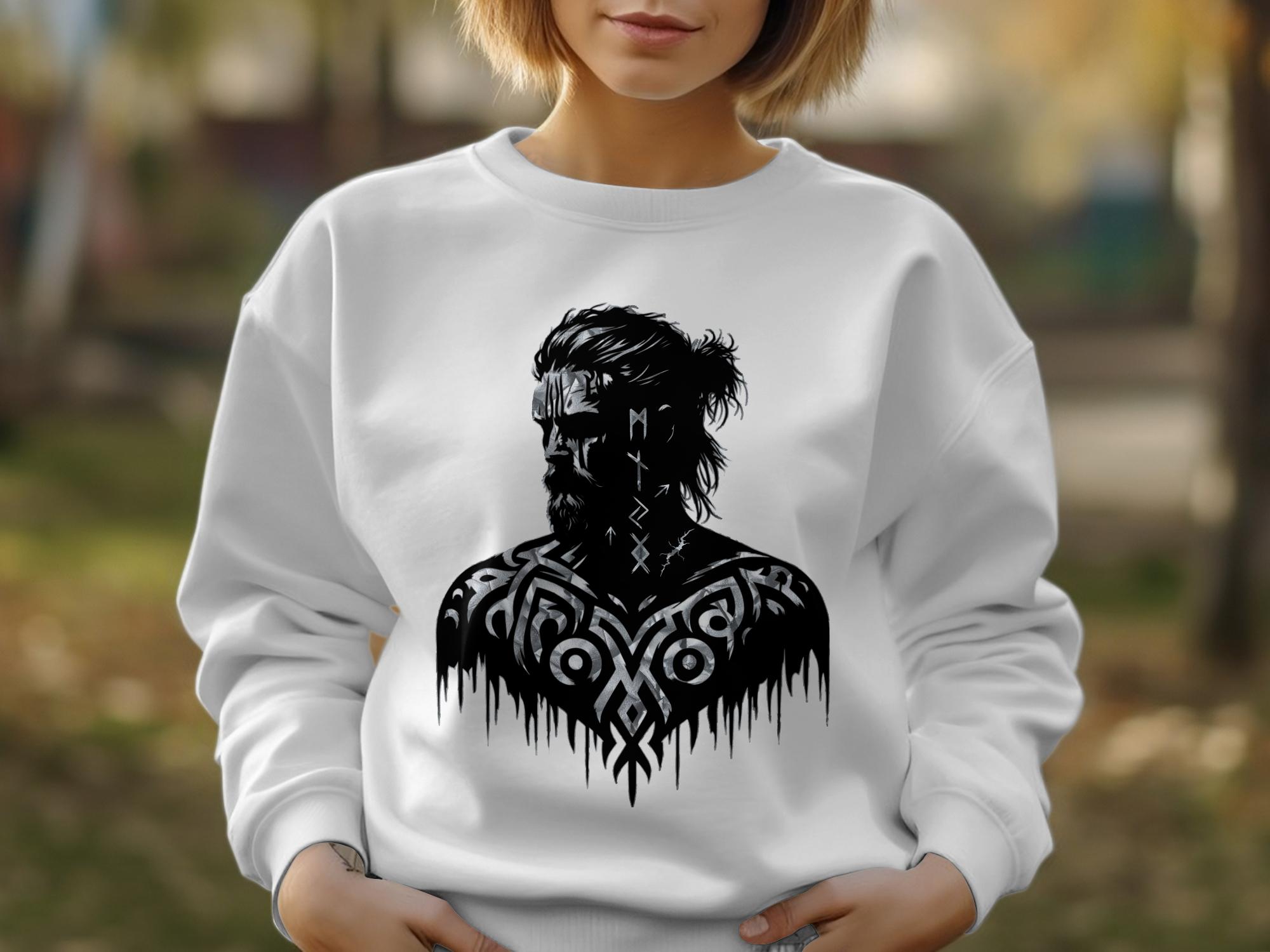 Viking Reflection - Coloured Gildan Sweatshirt Norse Talisman Men Women Unisex Valhalla Tee