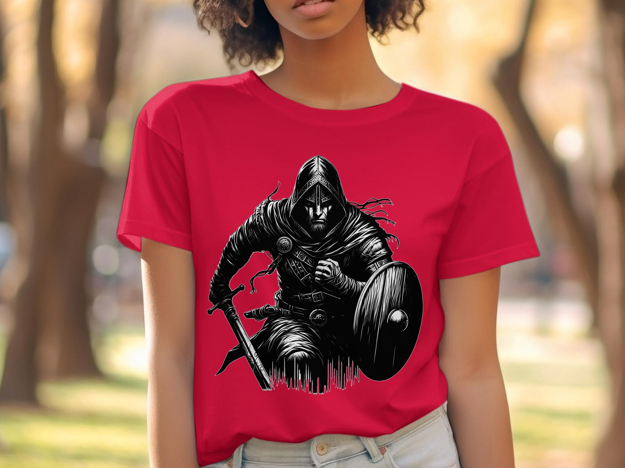 Viking Soldier - Coloured Gildan T Shirt Norse Talisman Men Women Unisex Valhalla Tee