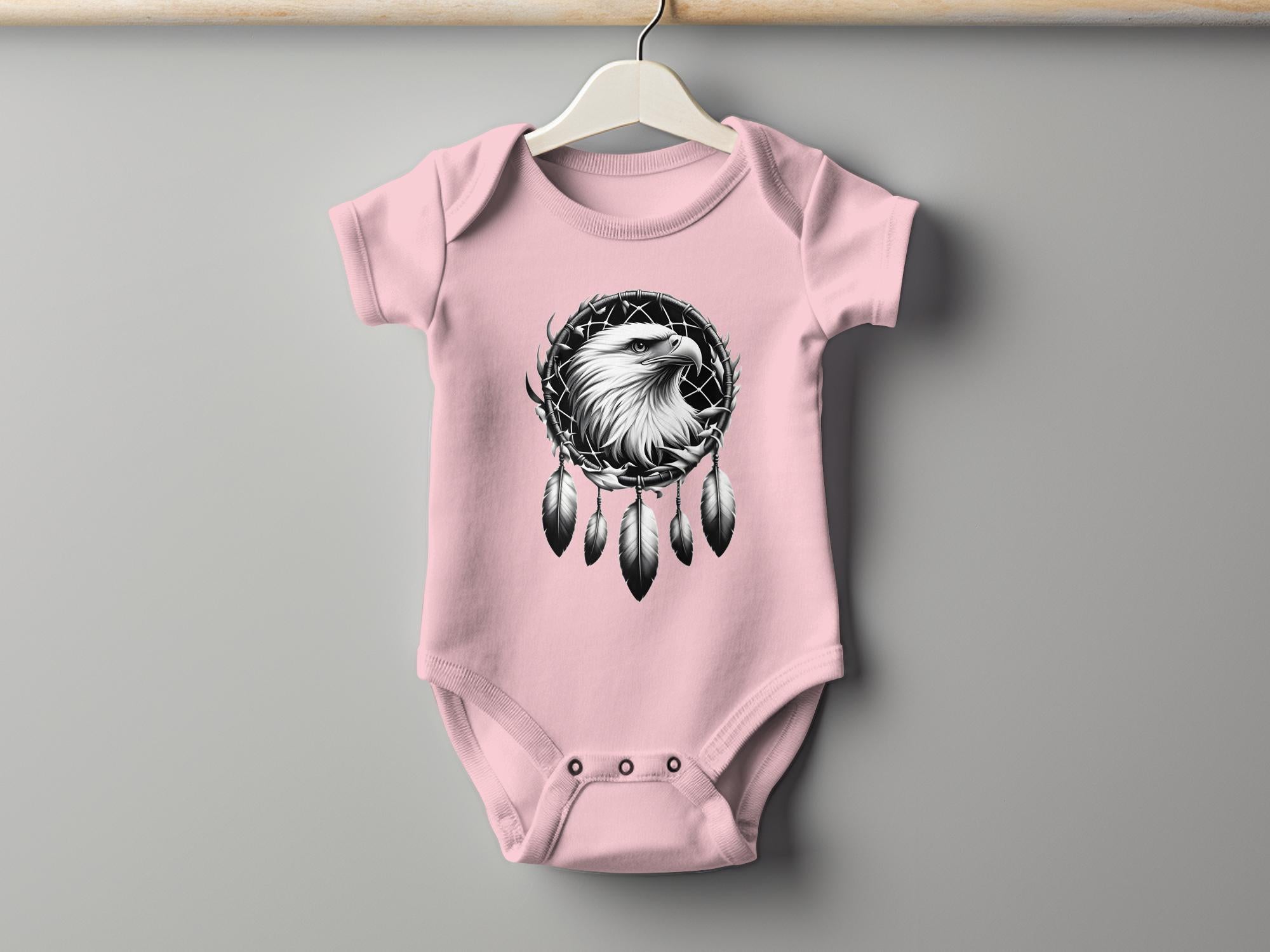 Dreamcatcher Eagle - Coloured Toddler Bodysuit Realistic Native American Talisman Unisex Mythology Tee Graphic Design