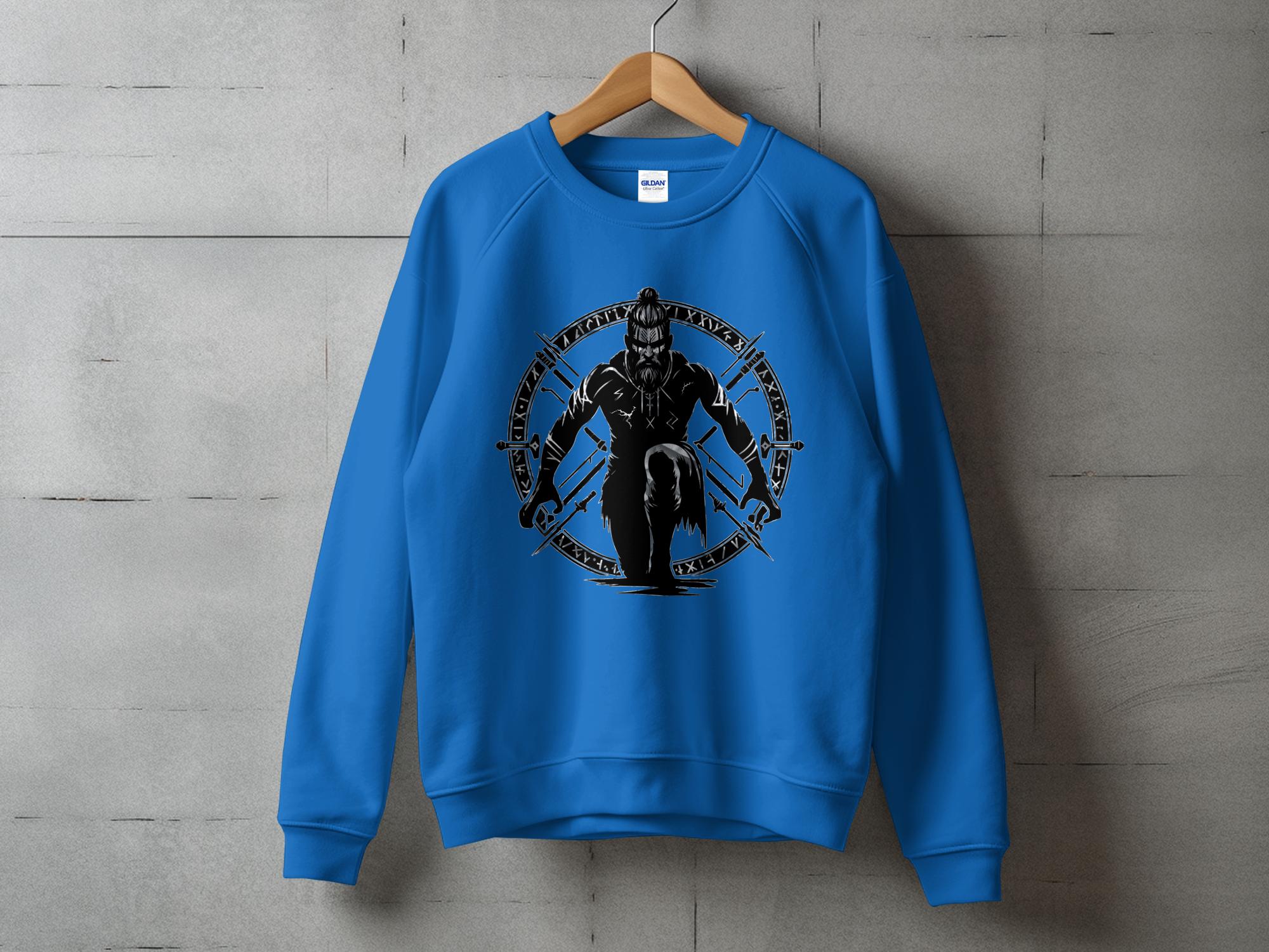 Viking Watchman - Coloured Gildan Sweatshirt Norse Talisman Men Women Unisex Valhalla Tee