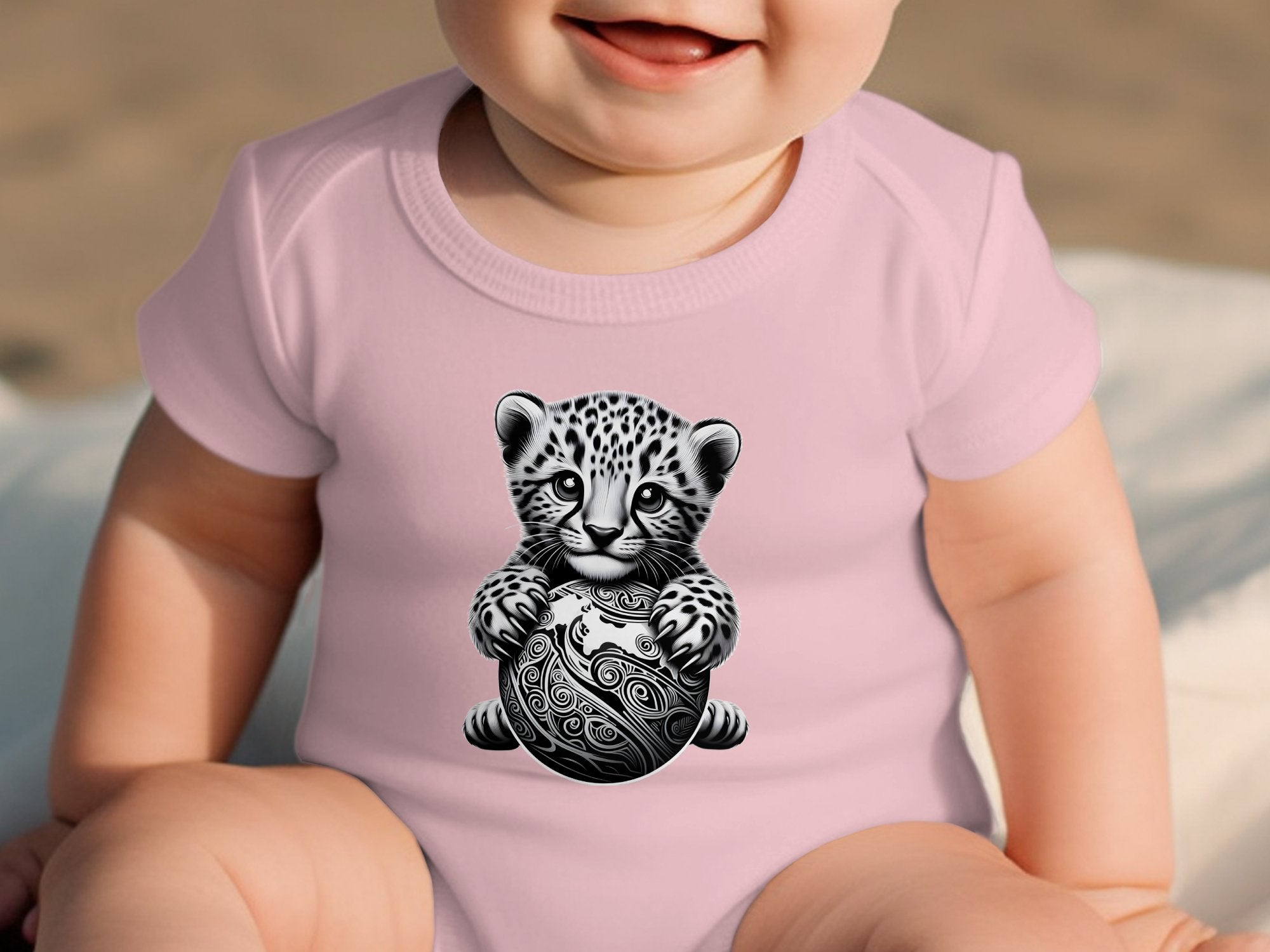 Cheetah World - Coloured Toddler Bodysuit Realistic Animal Talisman Unisex Cute Tee Graphic Design