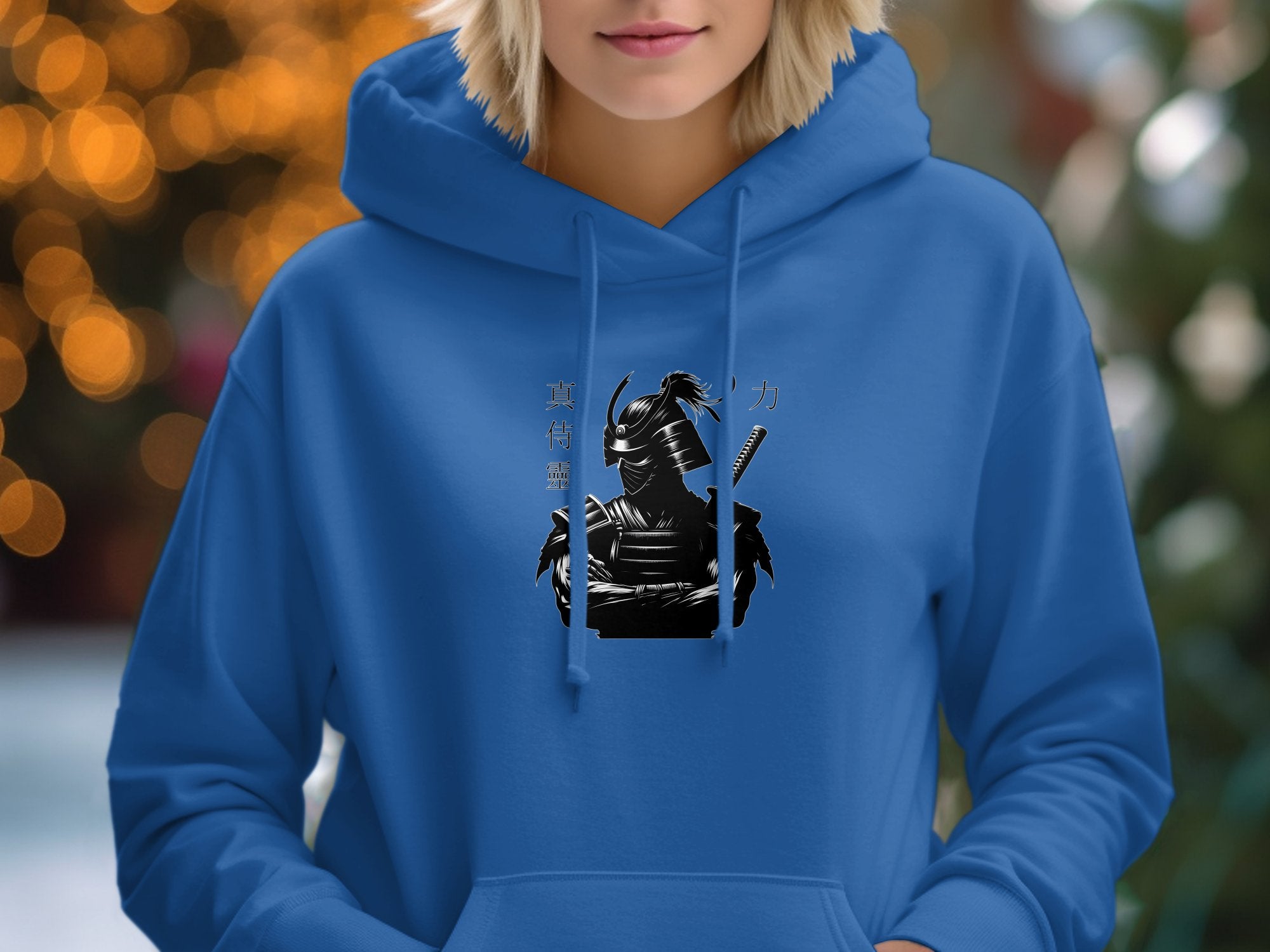 Samurai Ninja - Coloured Gildan Hoodie Japanese Talisman Unisex Cultural Symbolic Graphic Design