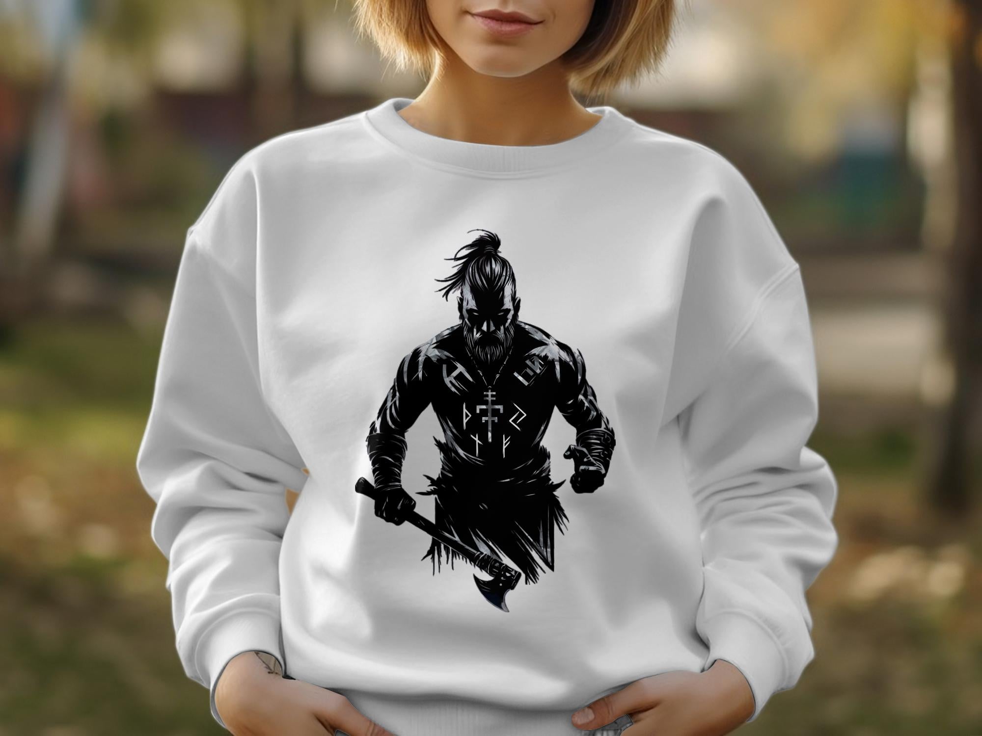 Viking Frenzy - Coloured Gildan Sweatshirt Norse Talisman Men Women Unisex Valhalla Tee