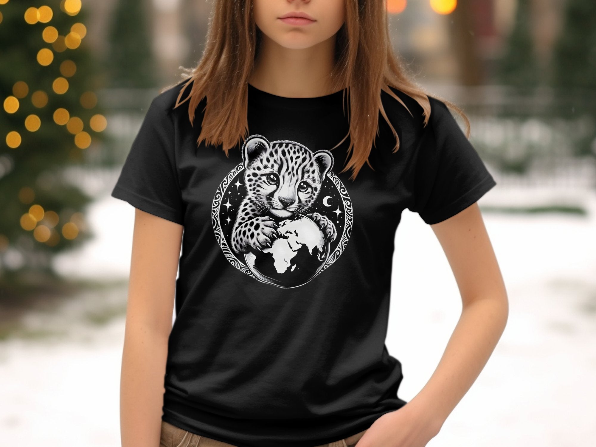 Cheetah World - Coloured Gildan Kids T-Shirt Realistic Animal Talisman Unisex Cute Tee Graphic Design